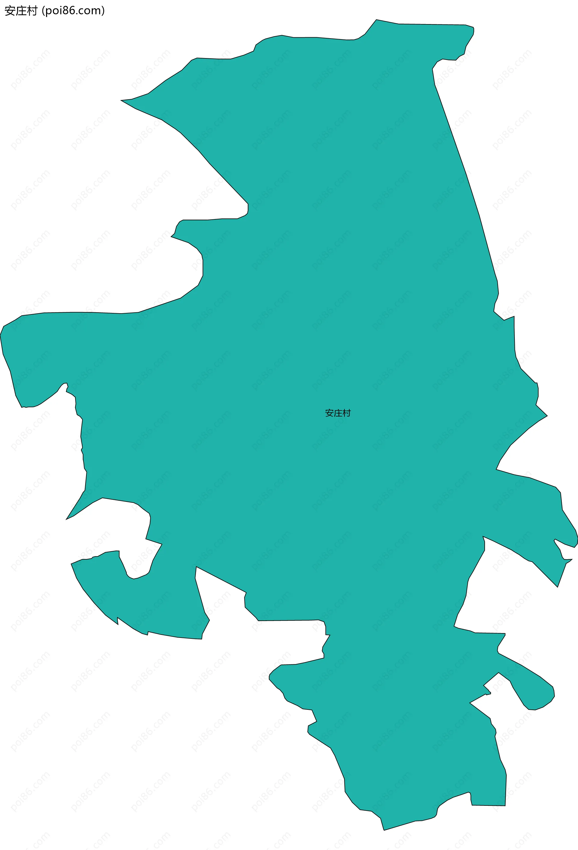 安庄村边界地图