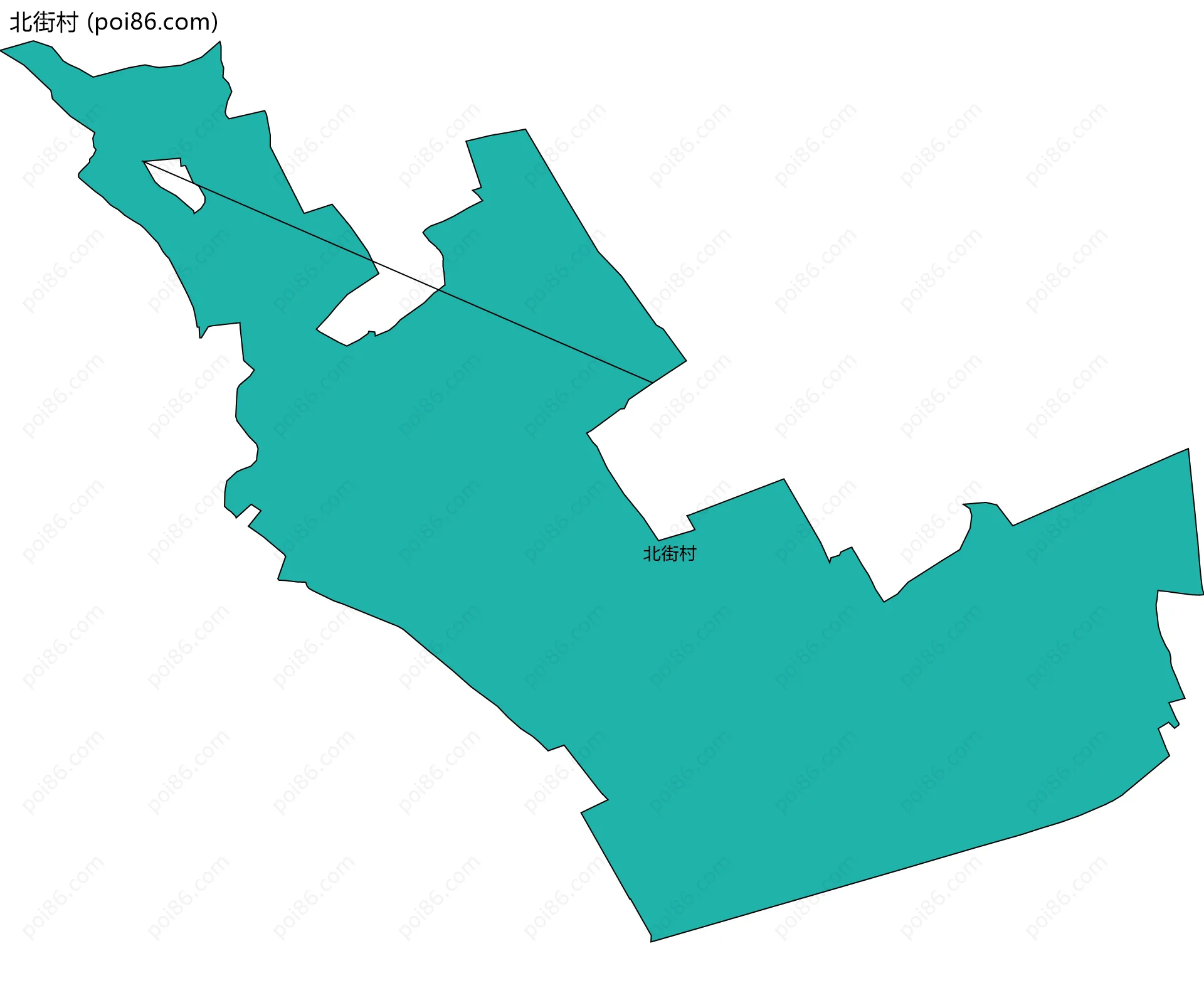 北街村边界地图