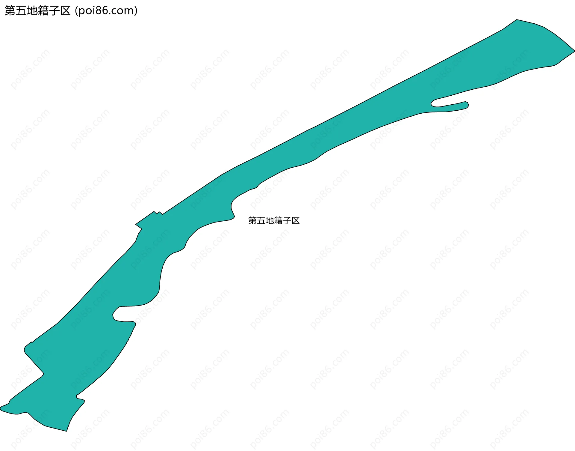 第五地籍子区边界地图(五级行政区划)