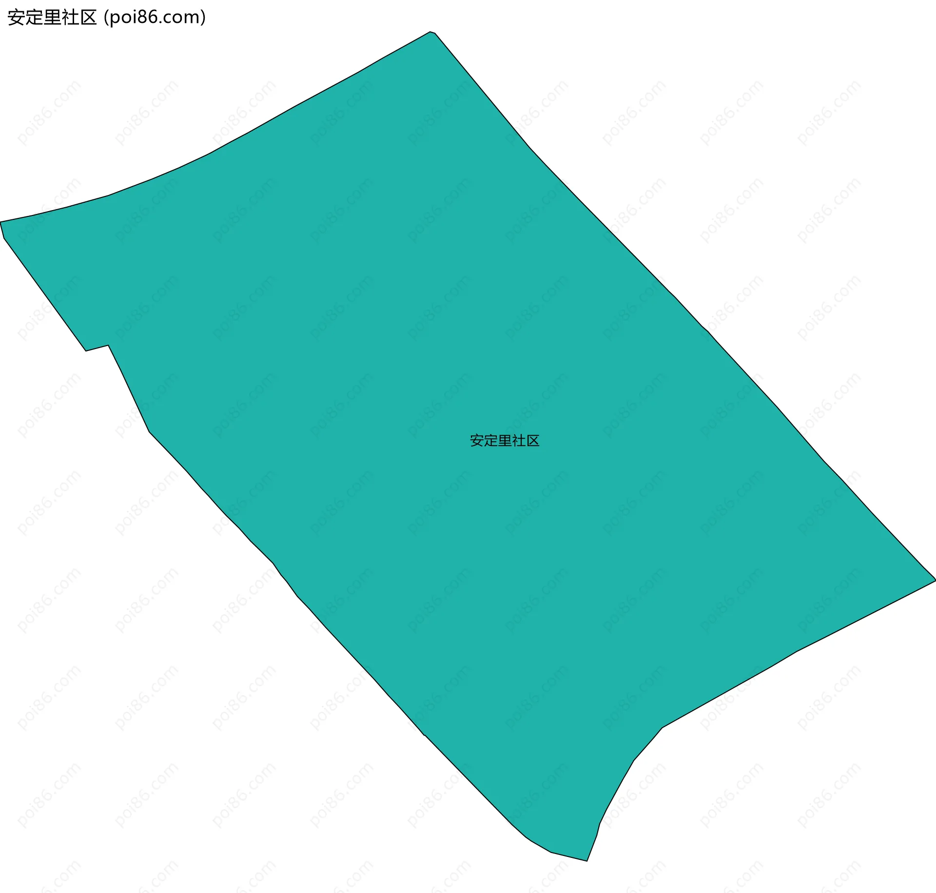 安定里社区边界地图