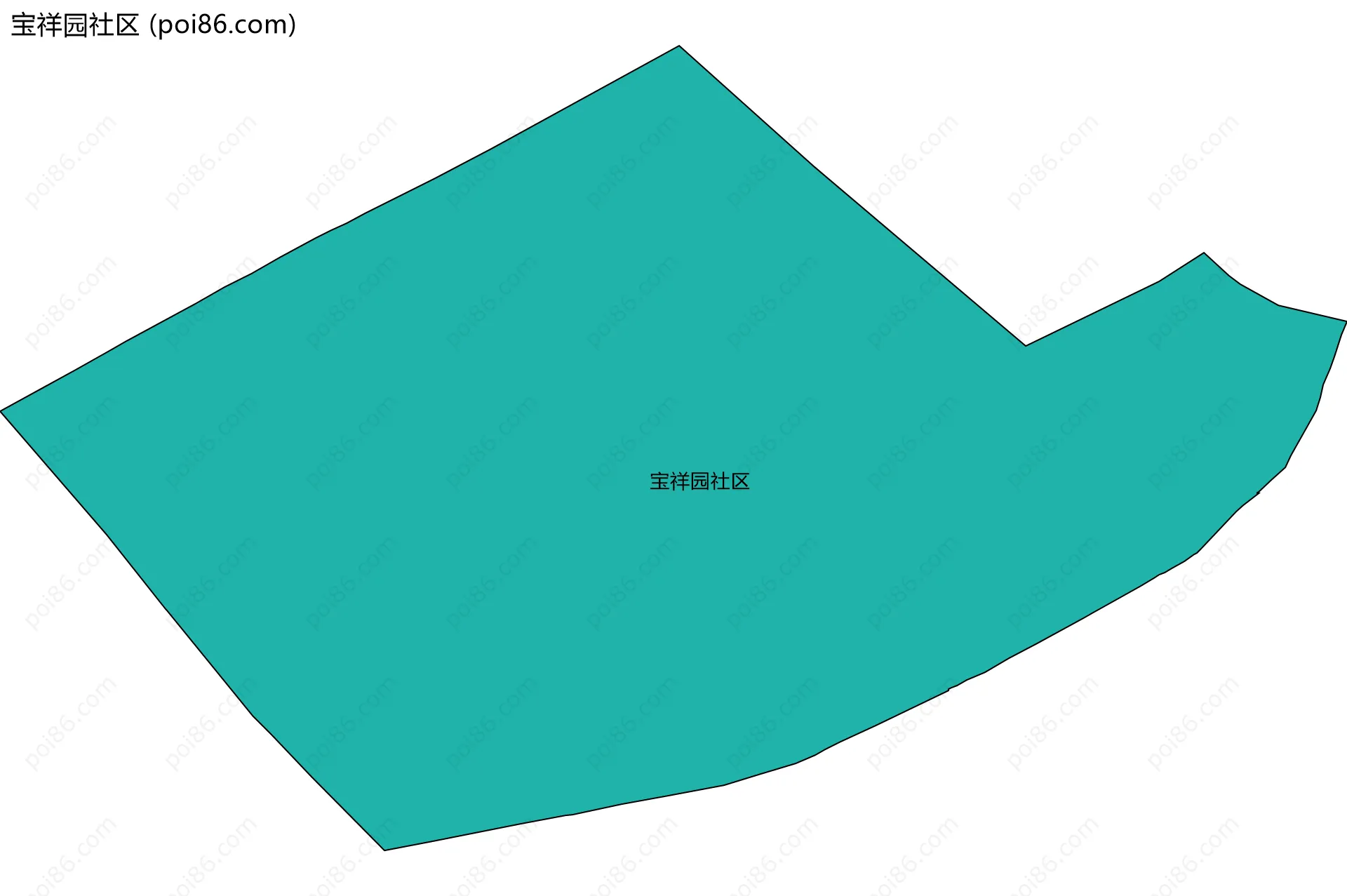 宝祥园社区边界地图