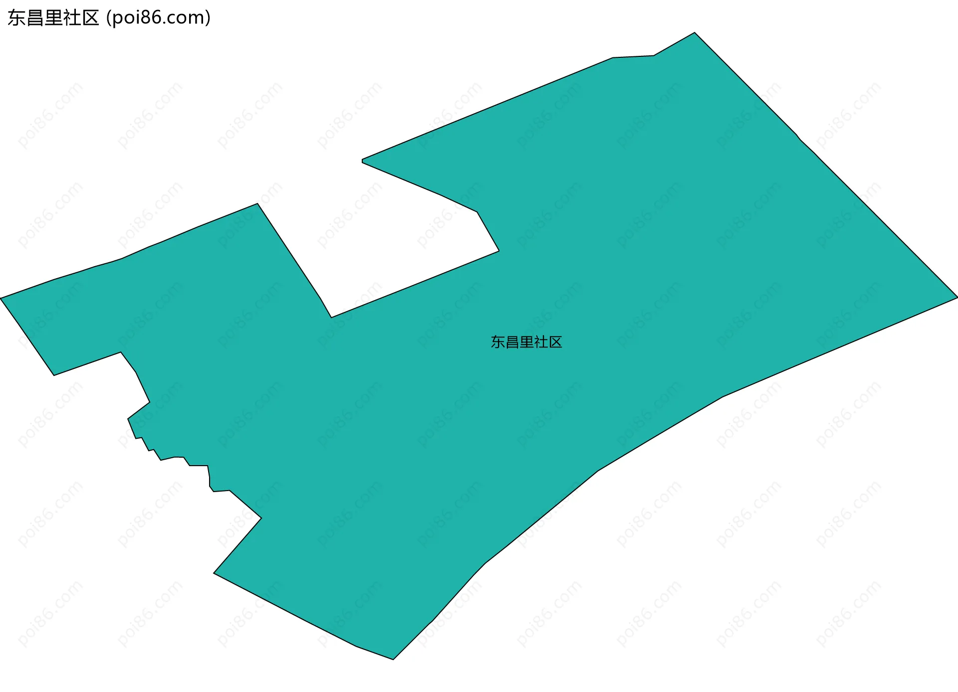 东昌里社区边界地图