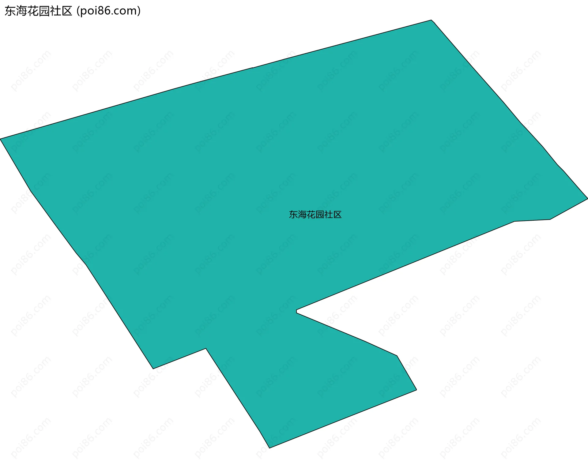 东海花园社区边界地图