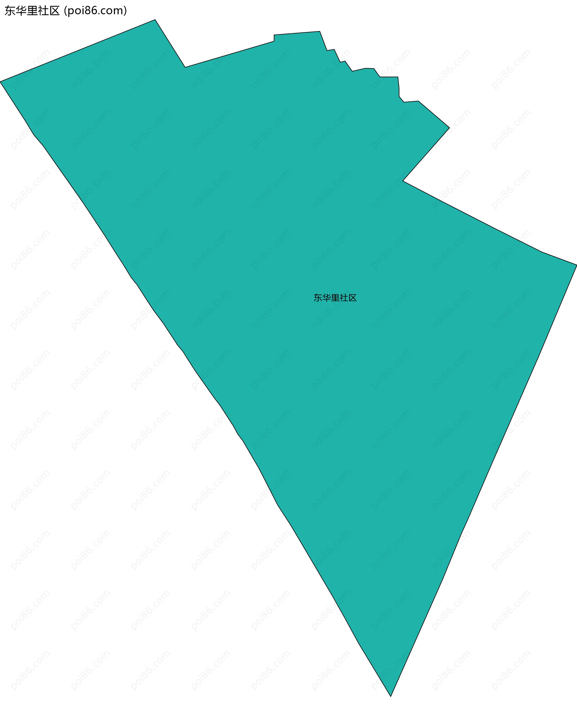 东华里社区边界地图