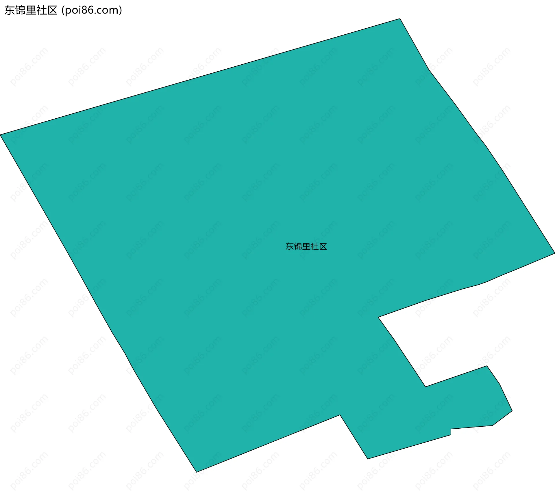 东锦里社区边界地图