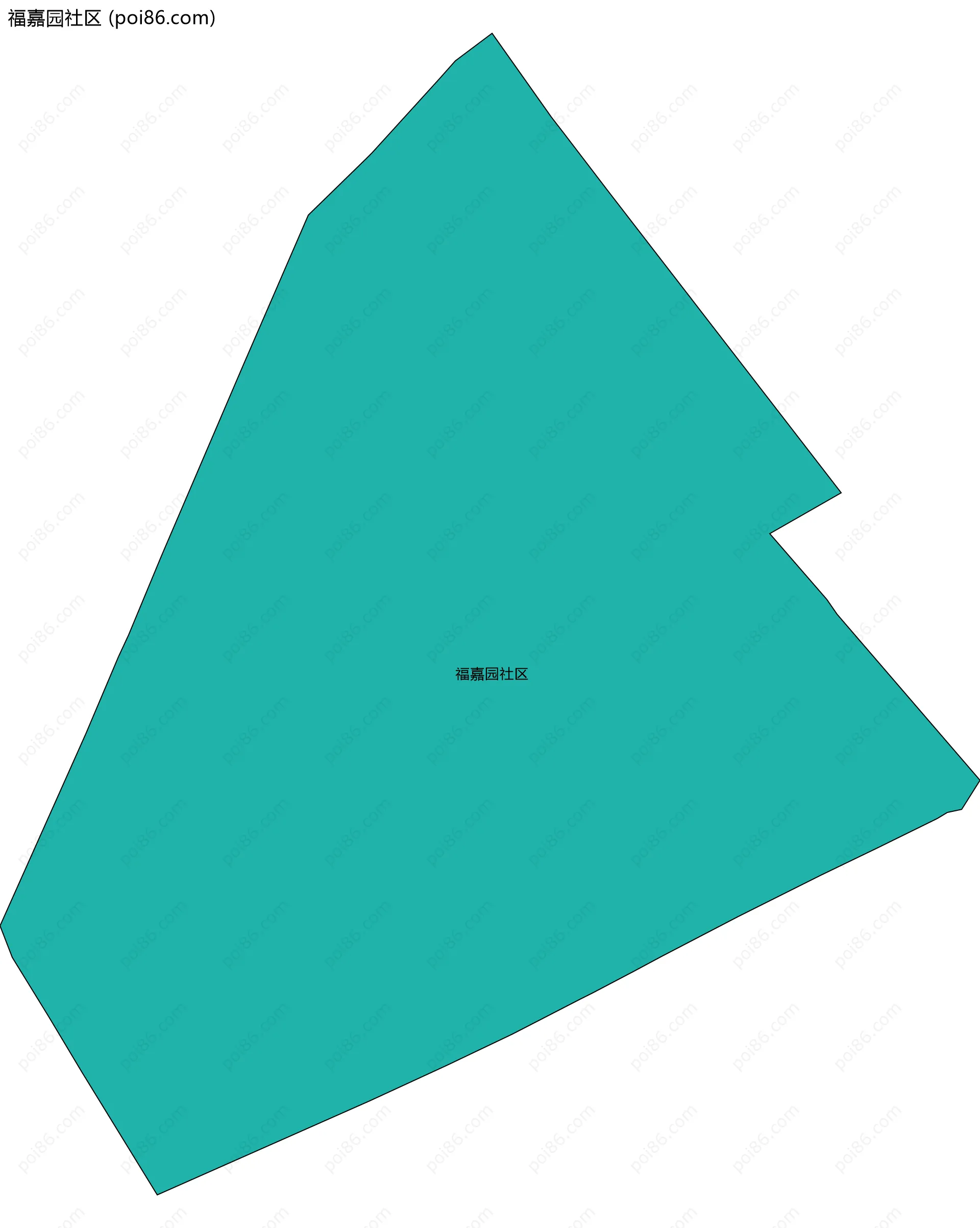 福嘉园社区边界地图