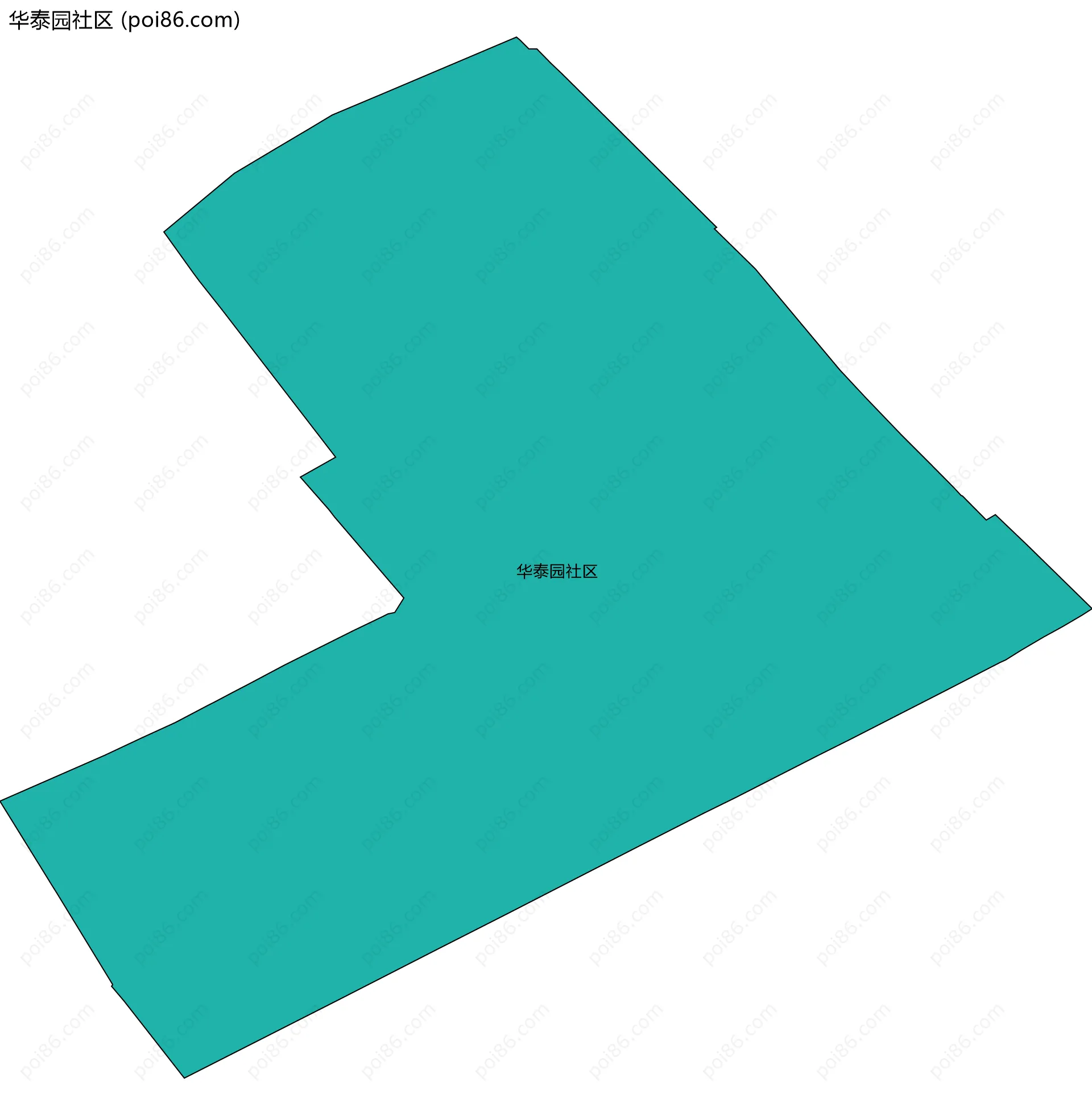 华泰园社区边界地图