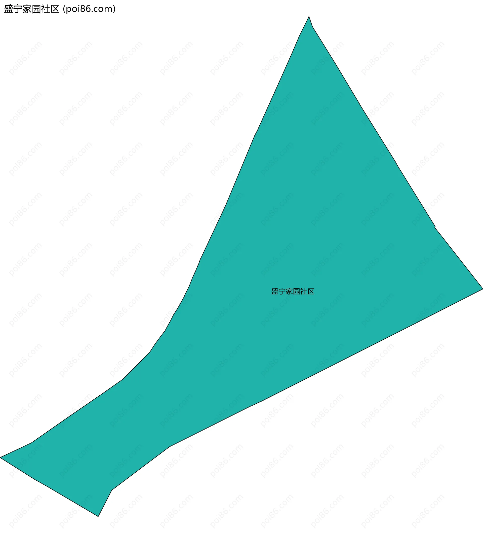 盛宁家园社区边界地图