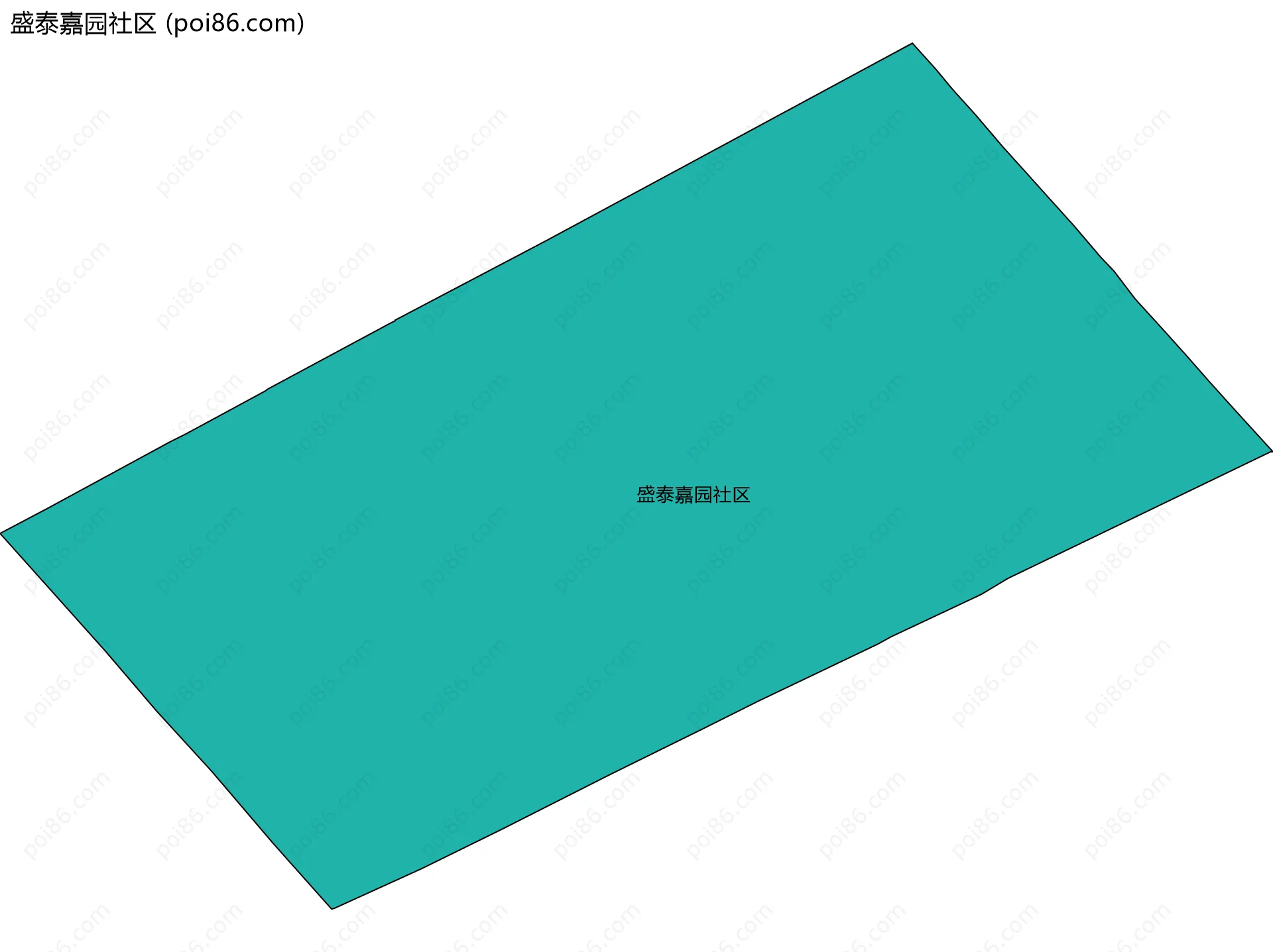 盛泰嘉园社区边界地图