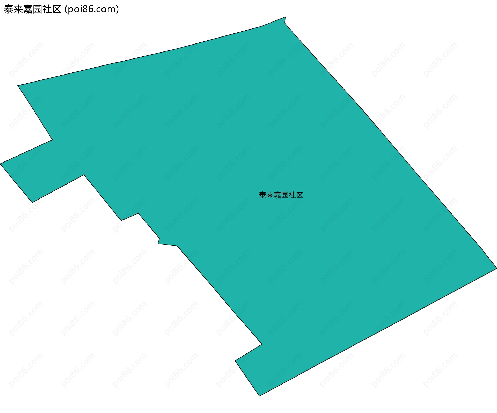 泰来嘉园社区边界地图