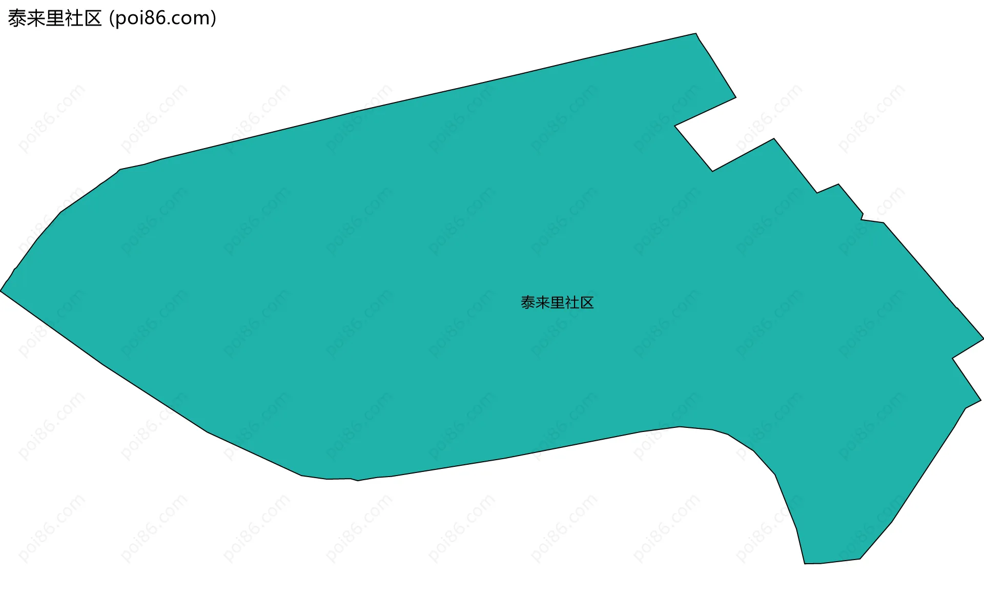 泰来里社区边界地图