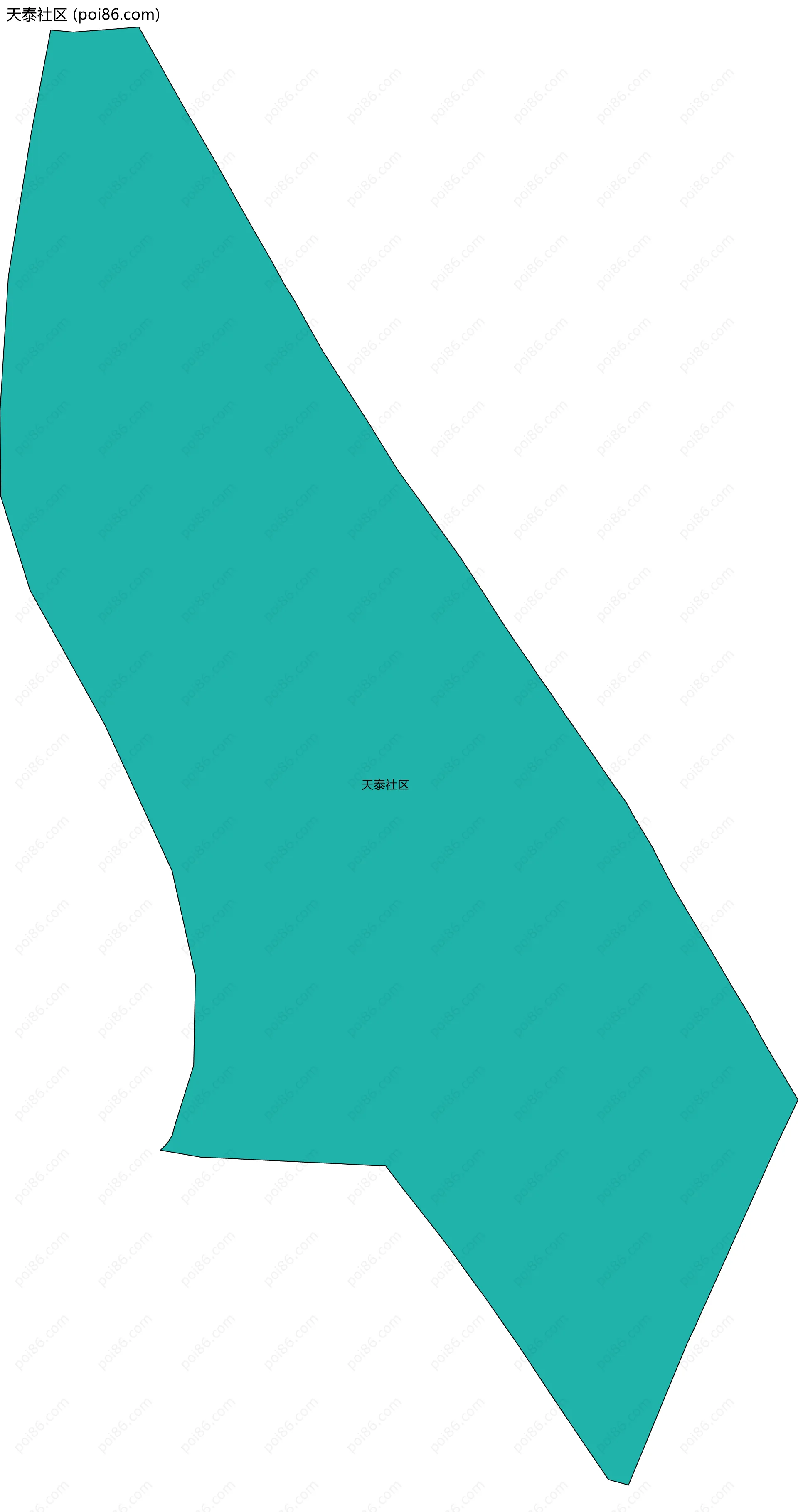 天泰社区边界地图