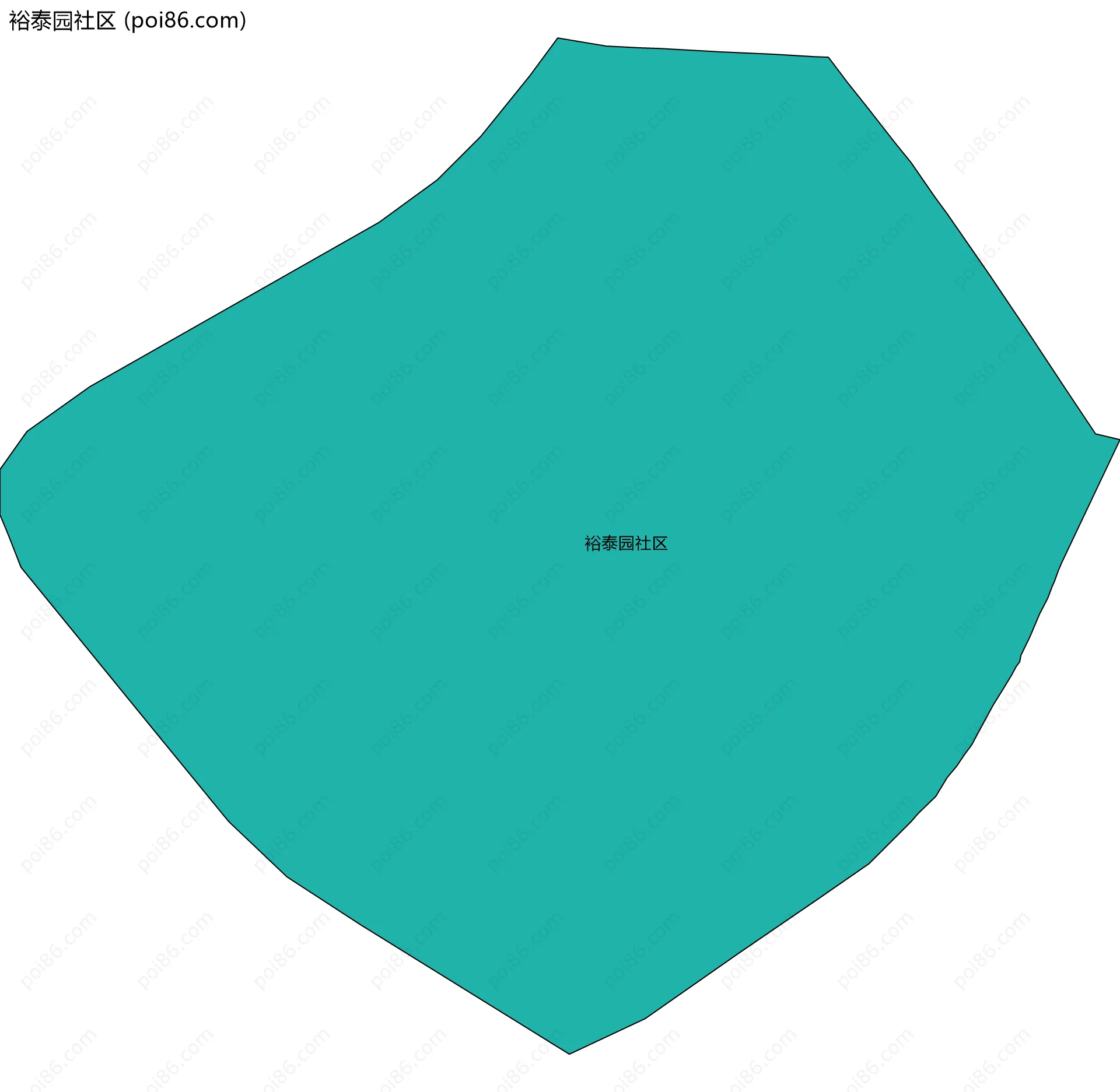 裕泰园社区边界地图