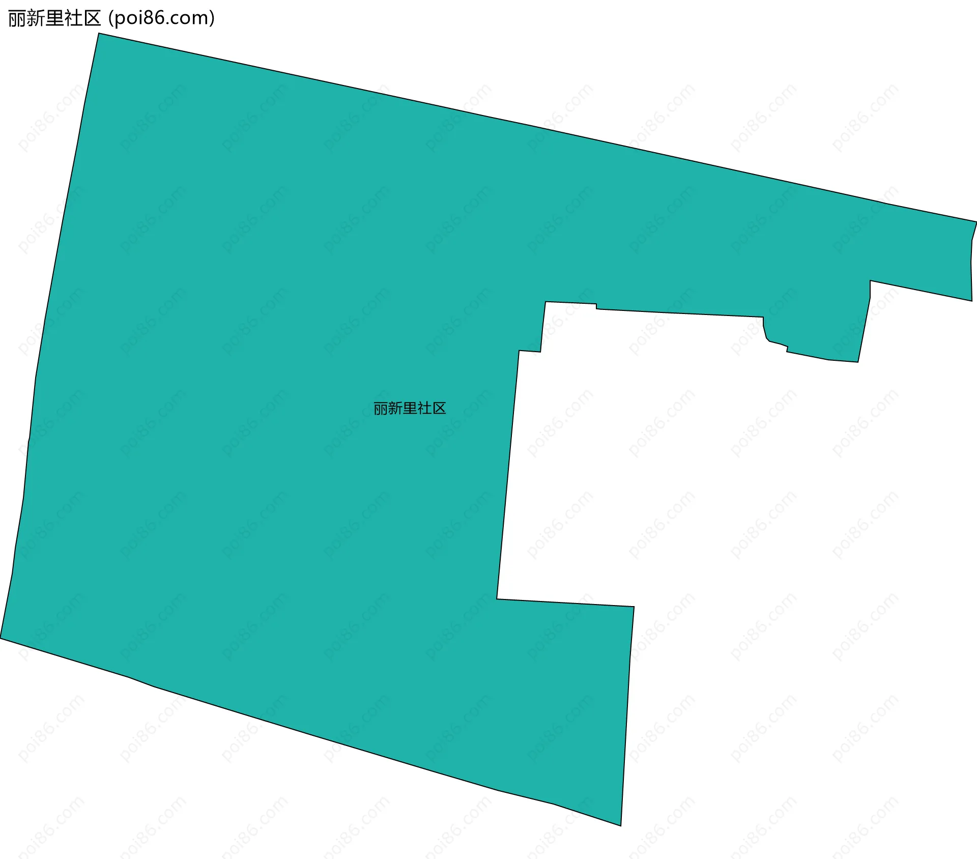 丽新里社区边界地图