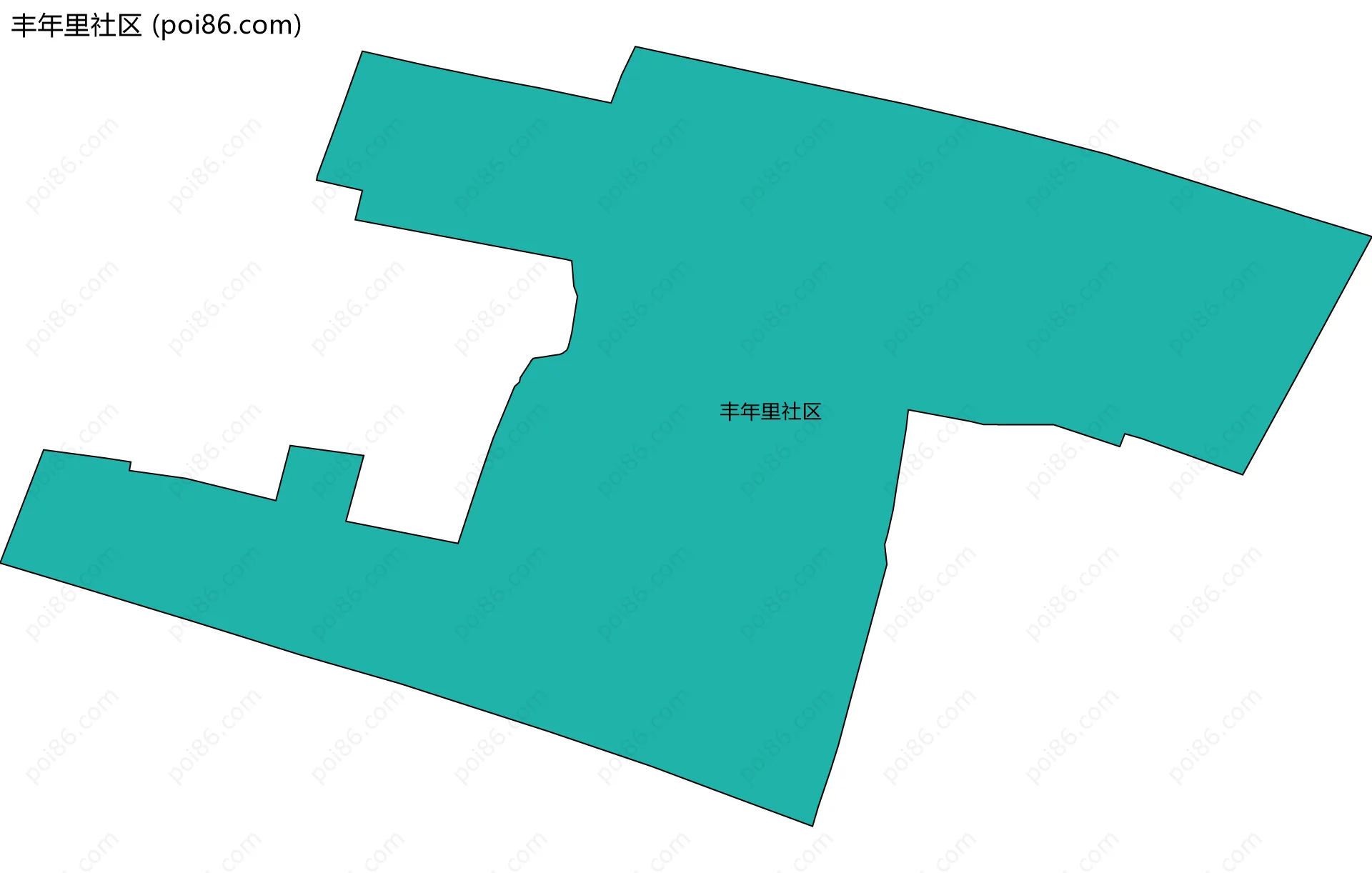 丰年里社区边界地图