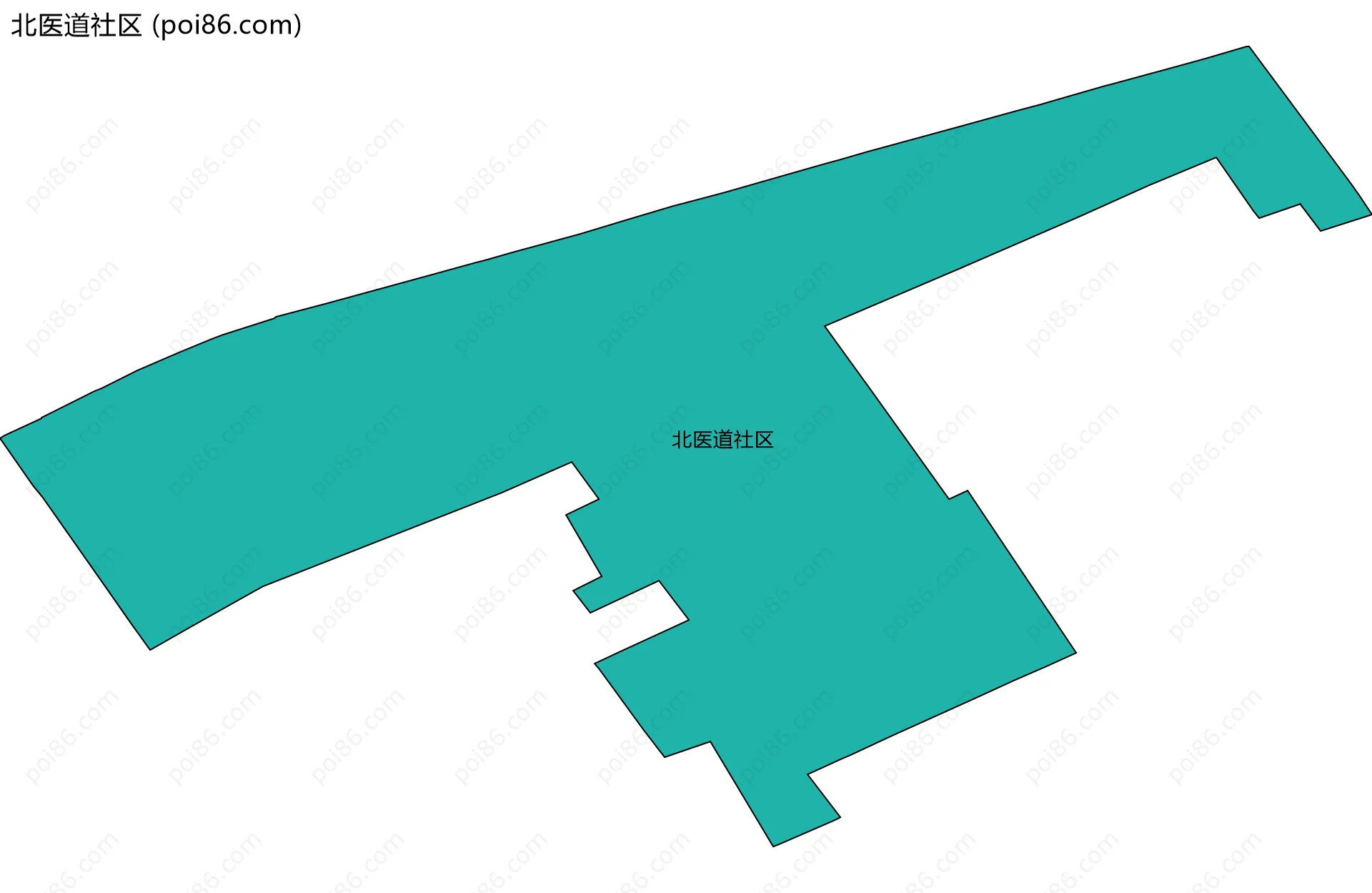 北医道社区边界地图