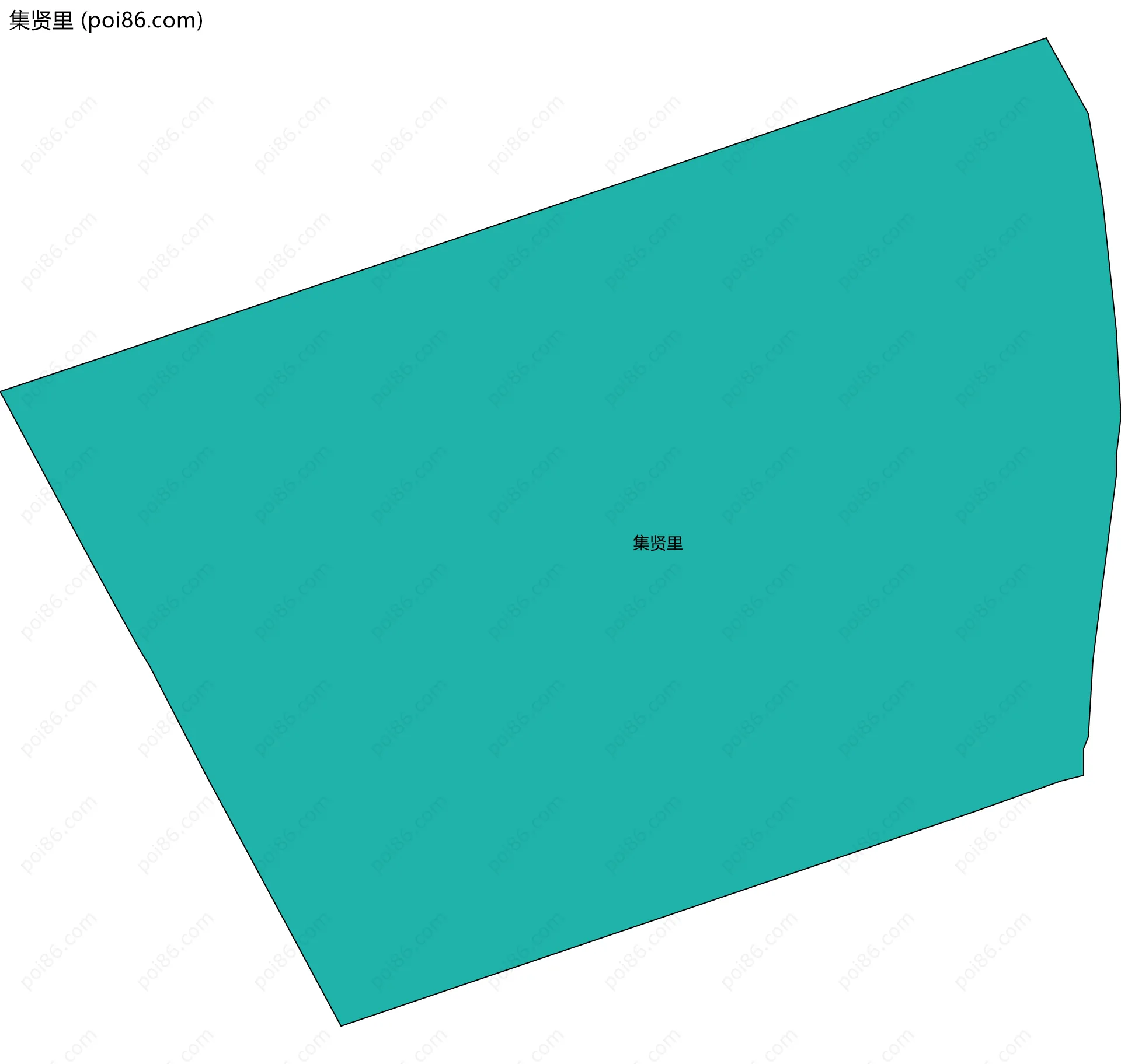 集贤里边界地图