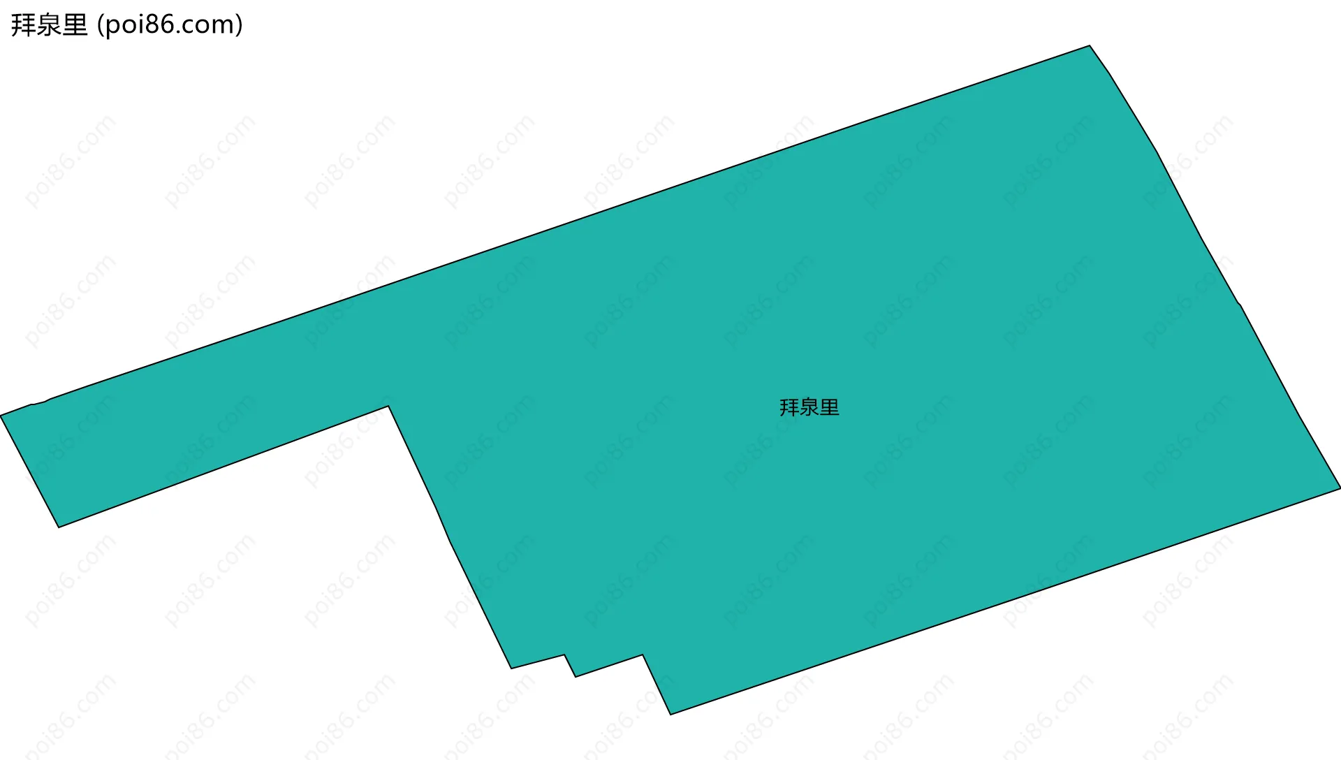 拜泉里边界地图