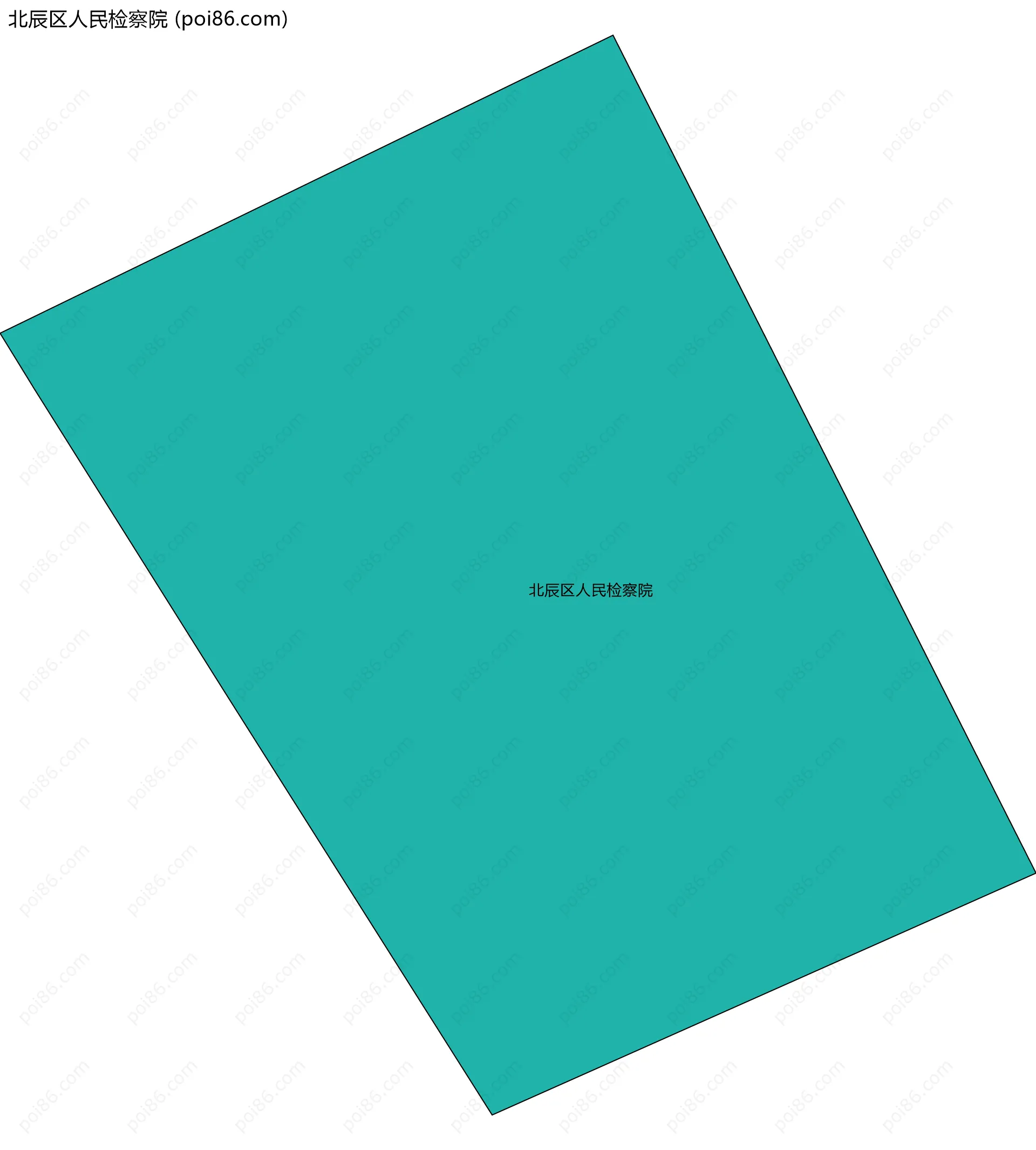 北辰区人民检察院边界地图