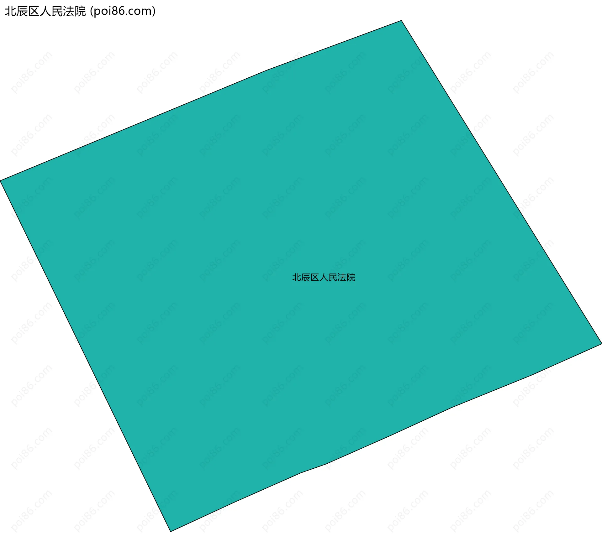 北辰区人民法院边界地图