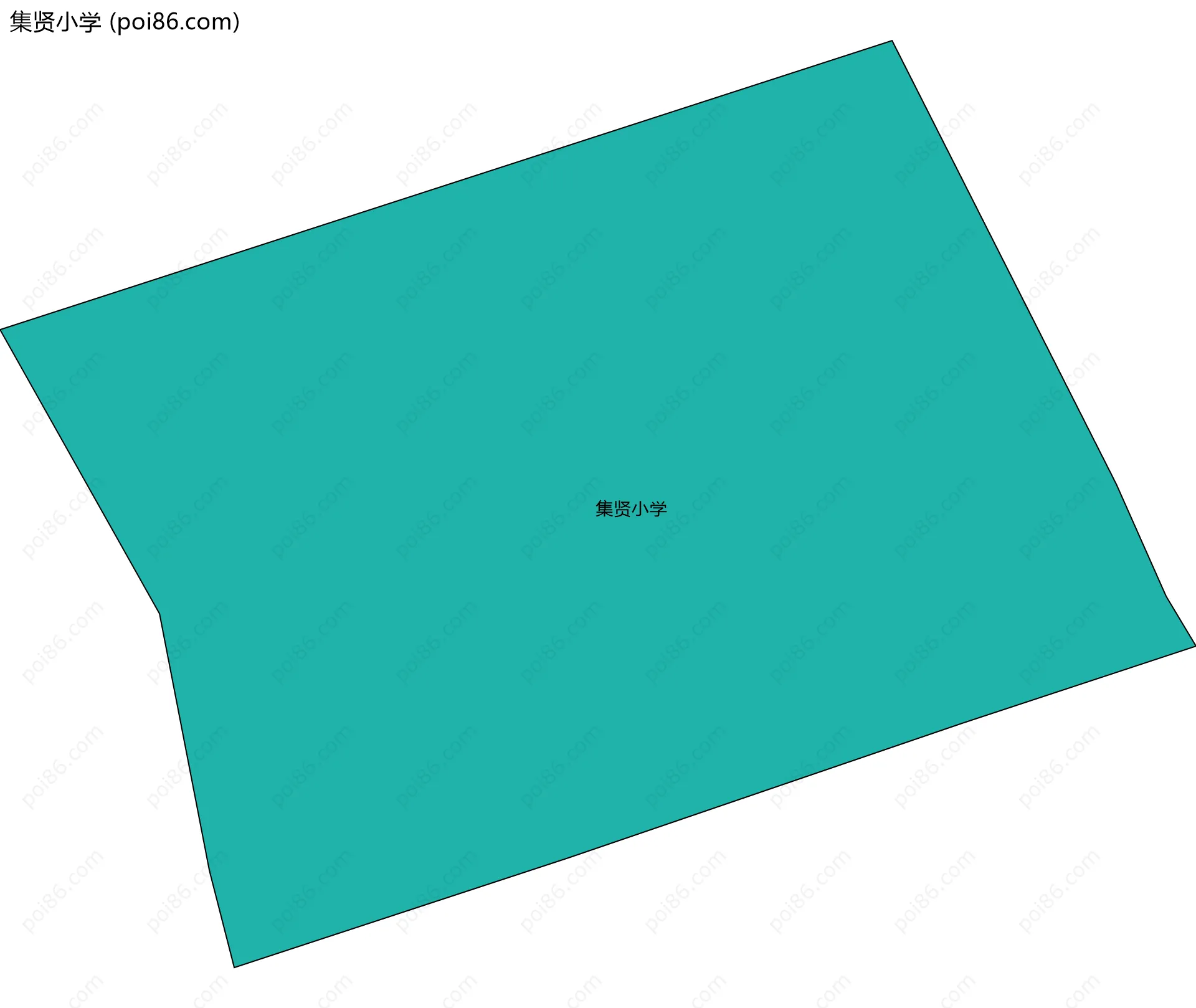 集贤小学边界地图