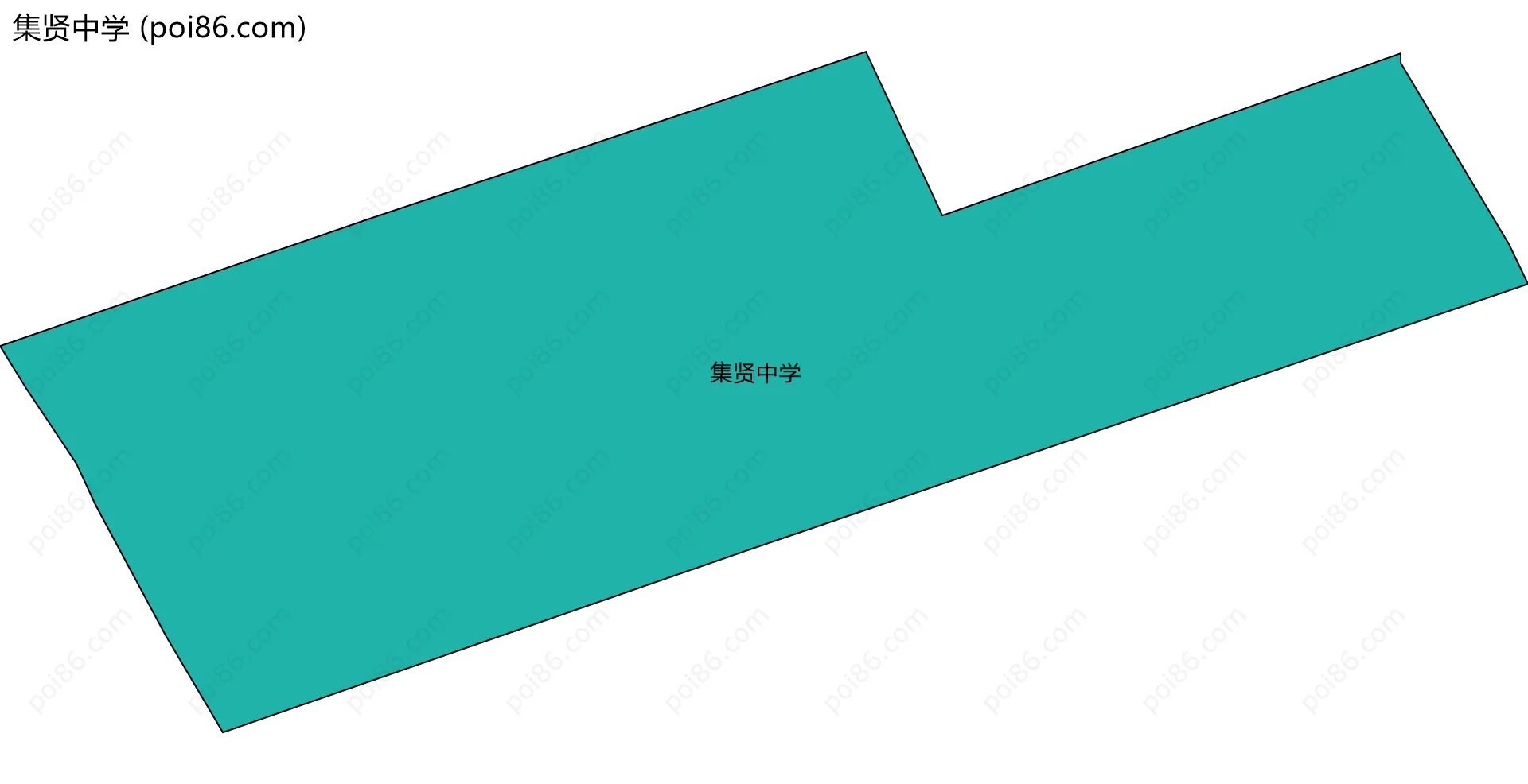 集贤中学边界地图