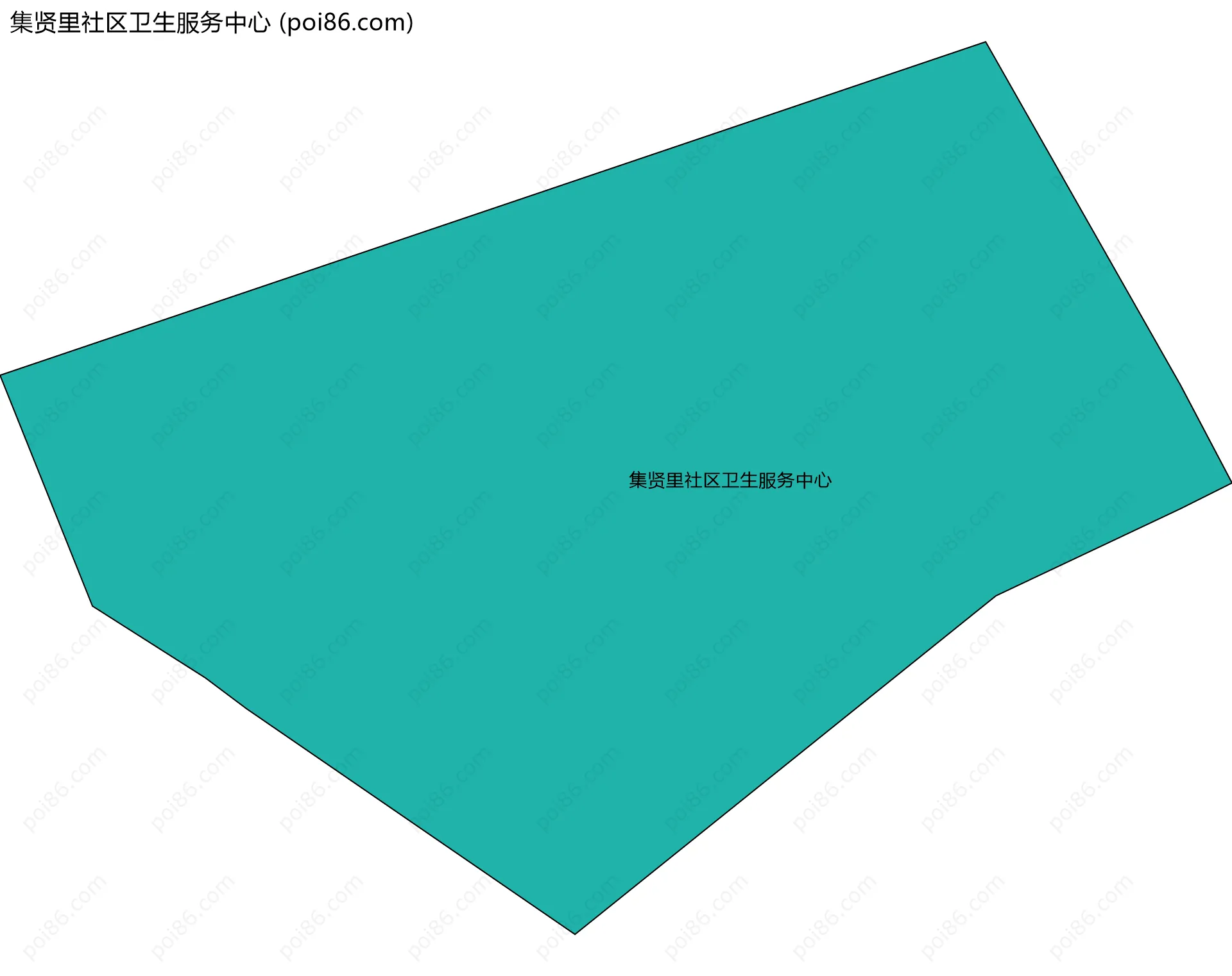 集贤里社区卫生服务中心边界地图