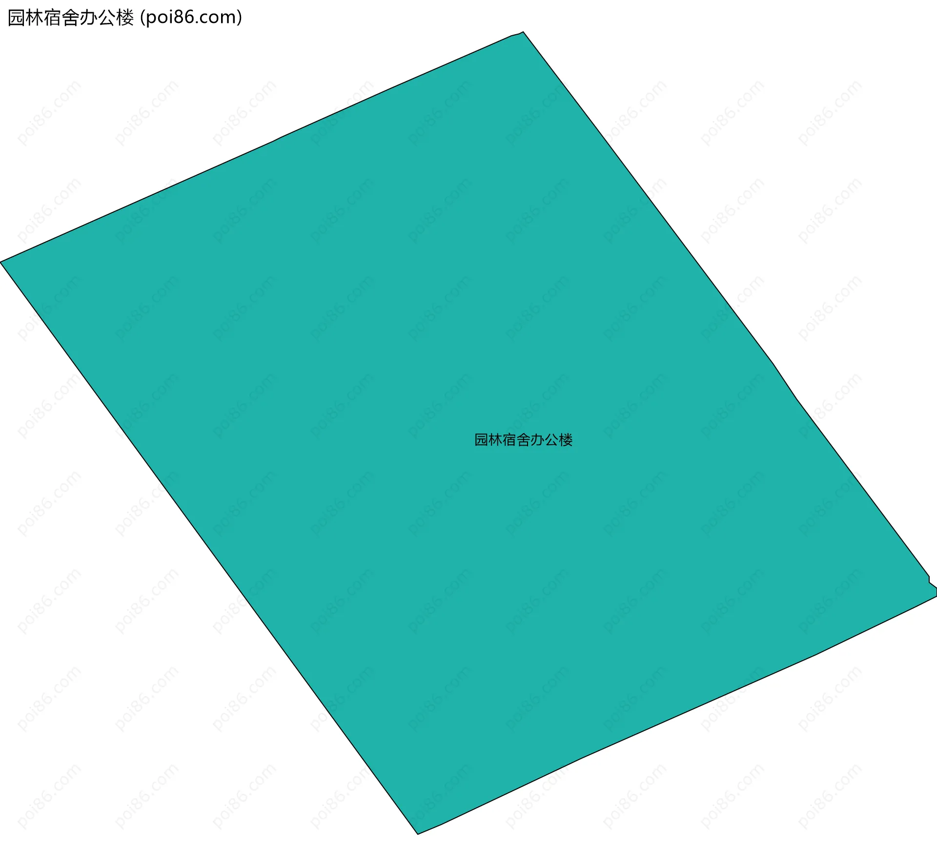 园林宿舍办公楼边界地图