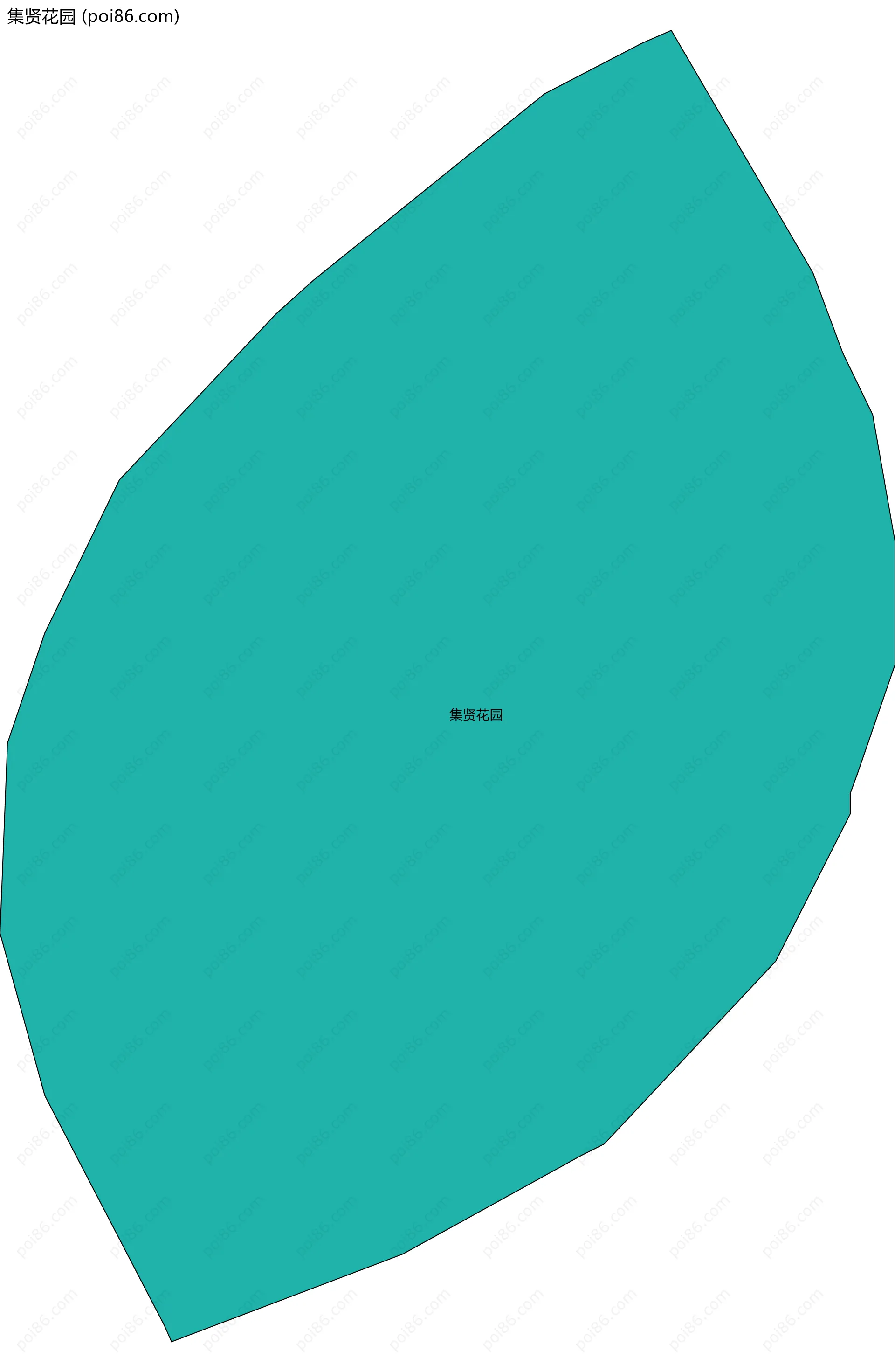 集贤花园边界地图