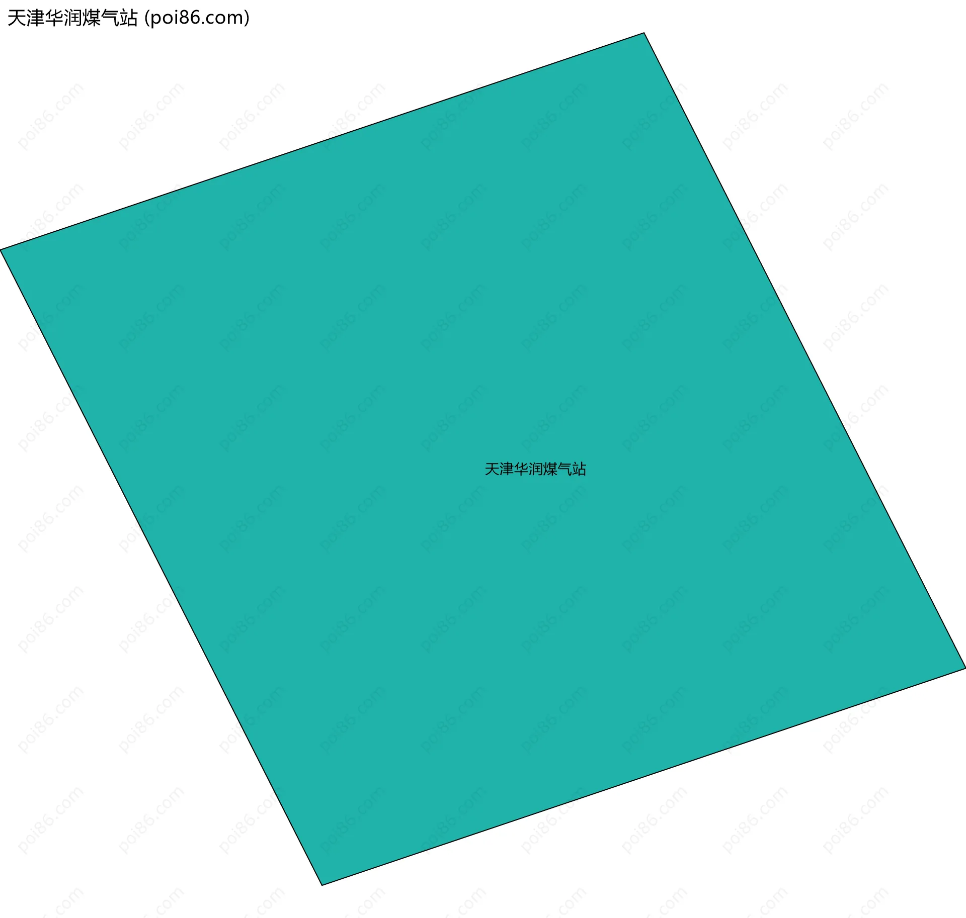 天津华润煤气站边界地图
