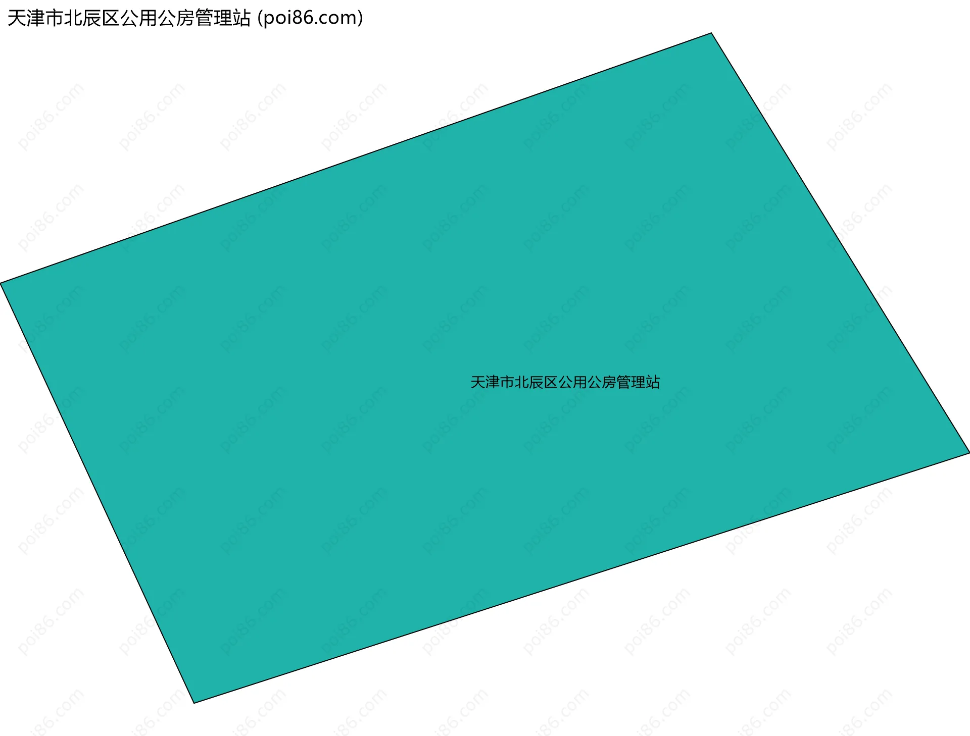 天津市北辰区公用公房管理站边界地图