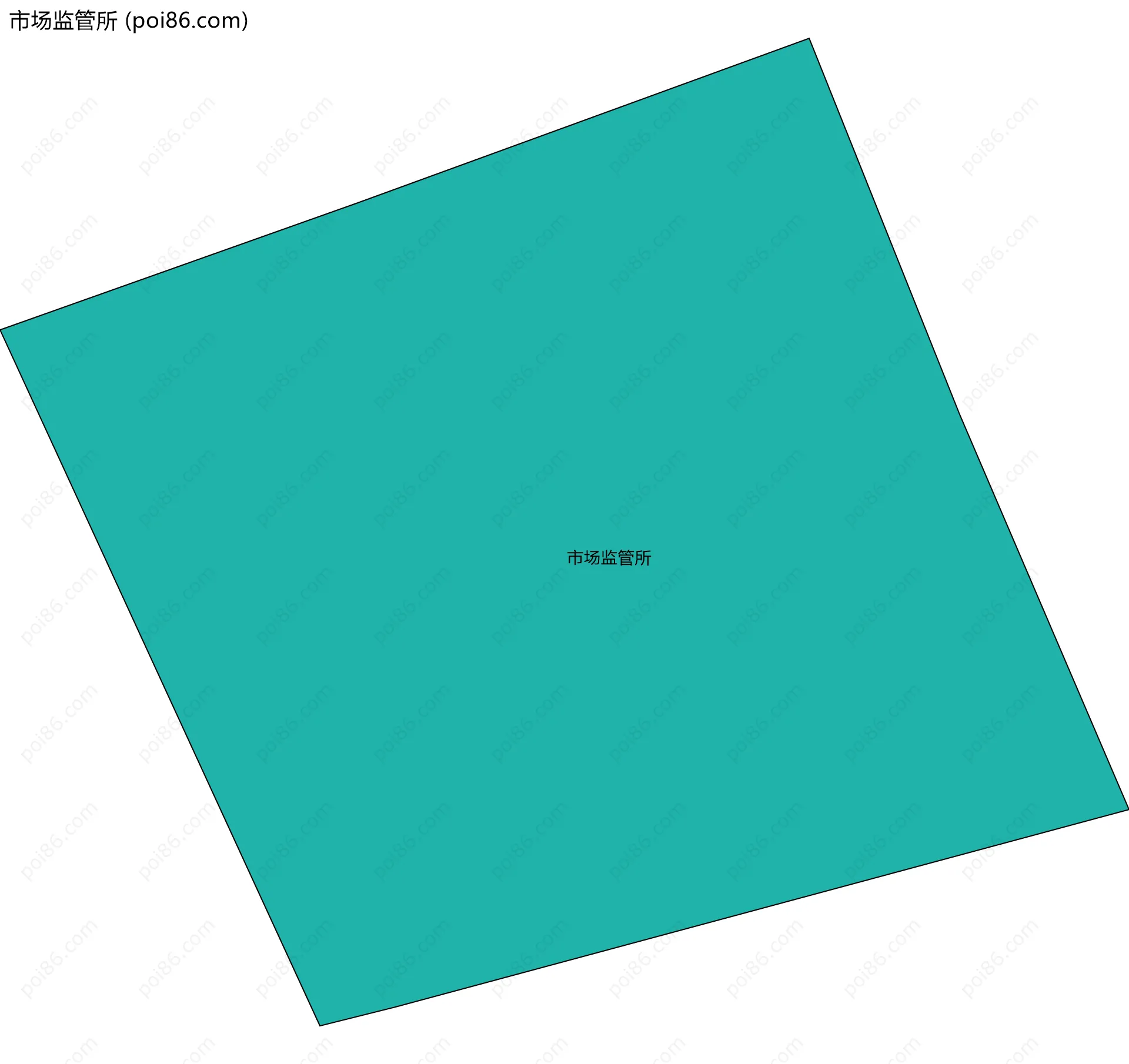 市场监管所边界地图