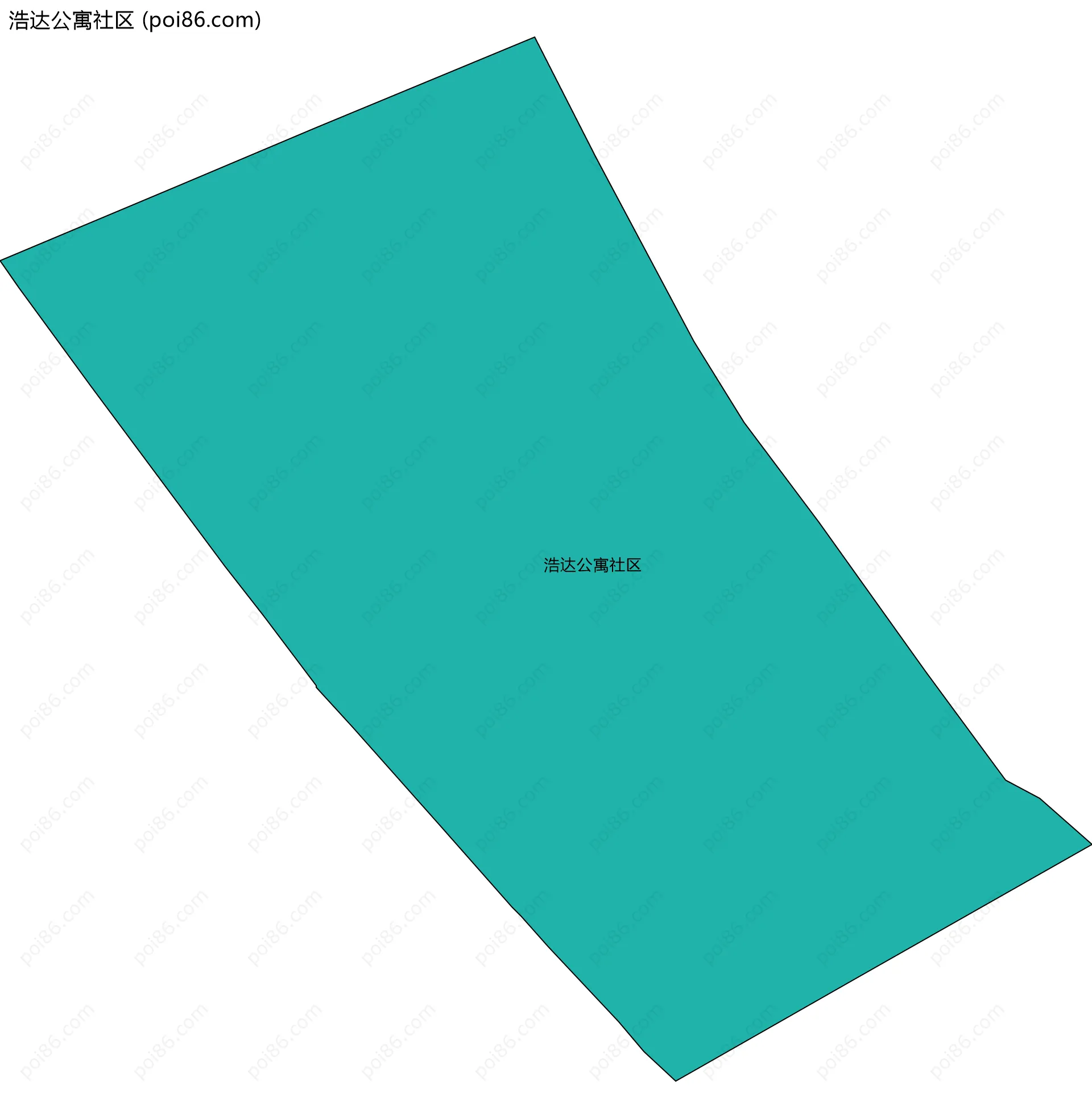 浩达公寓社区边界地图