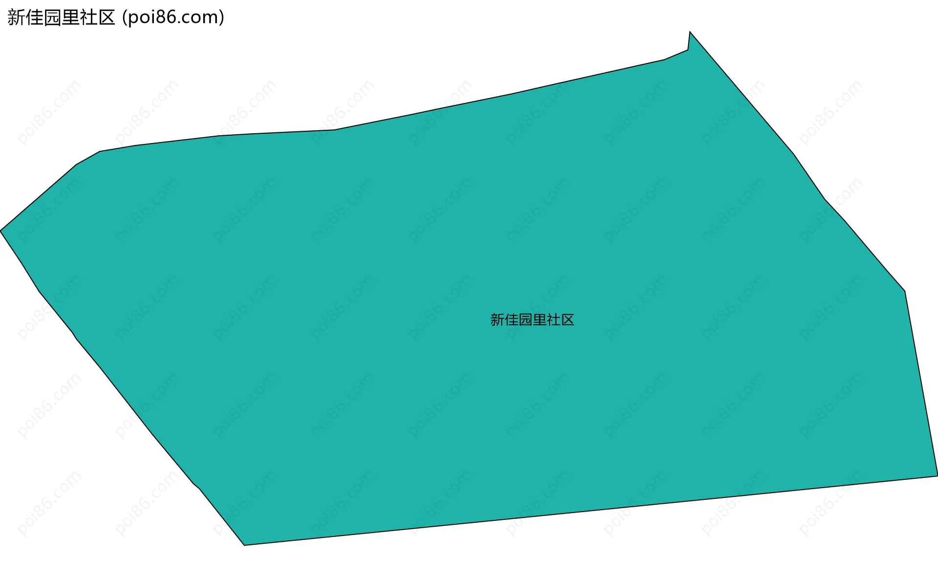 新佳园里社区边界地图