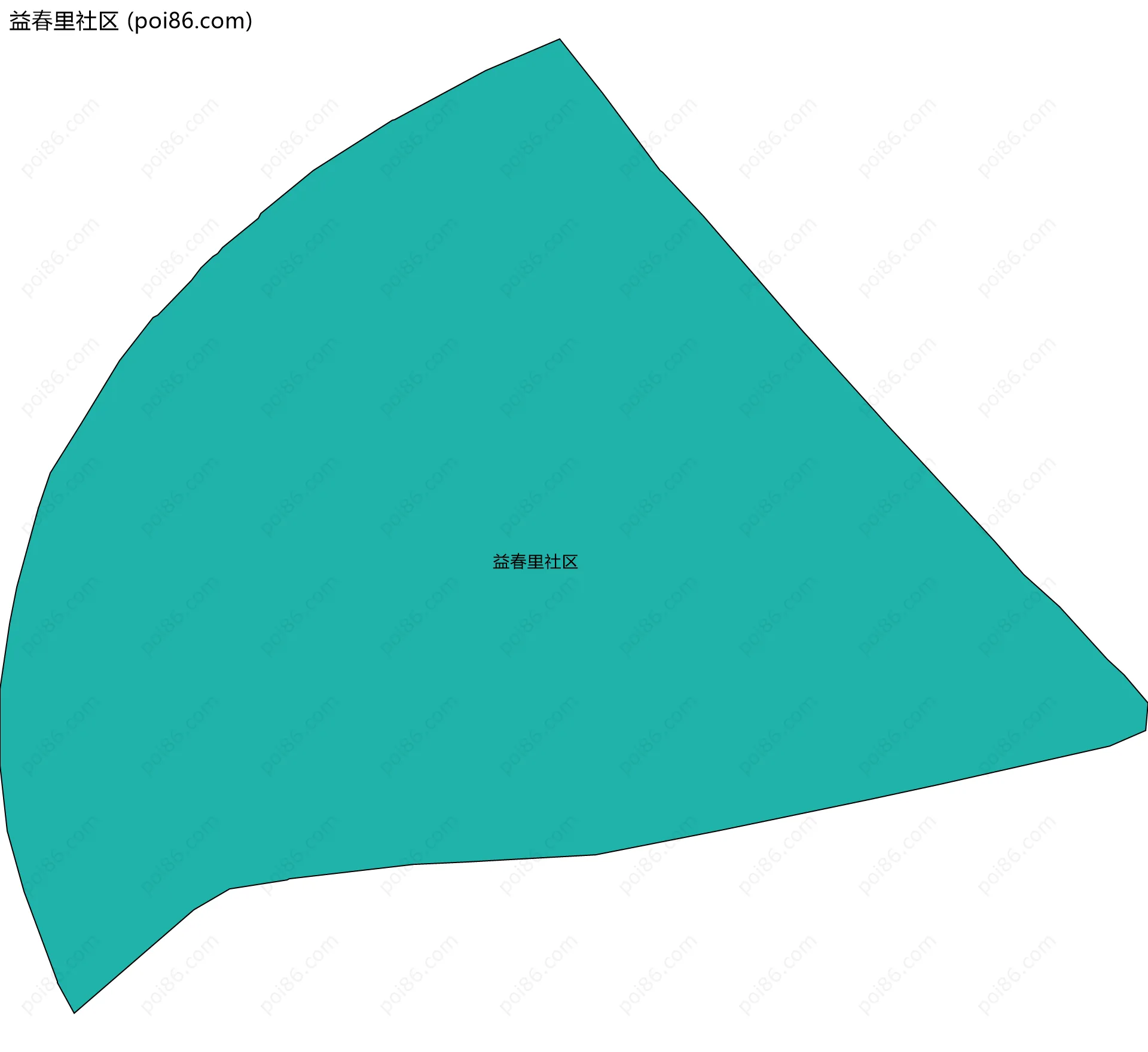 益春里社区边界地图