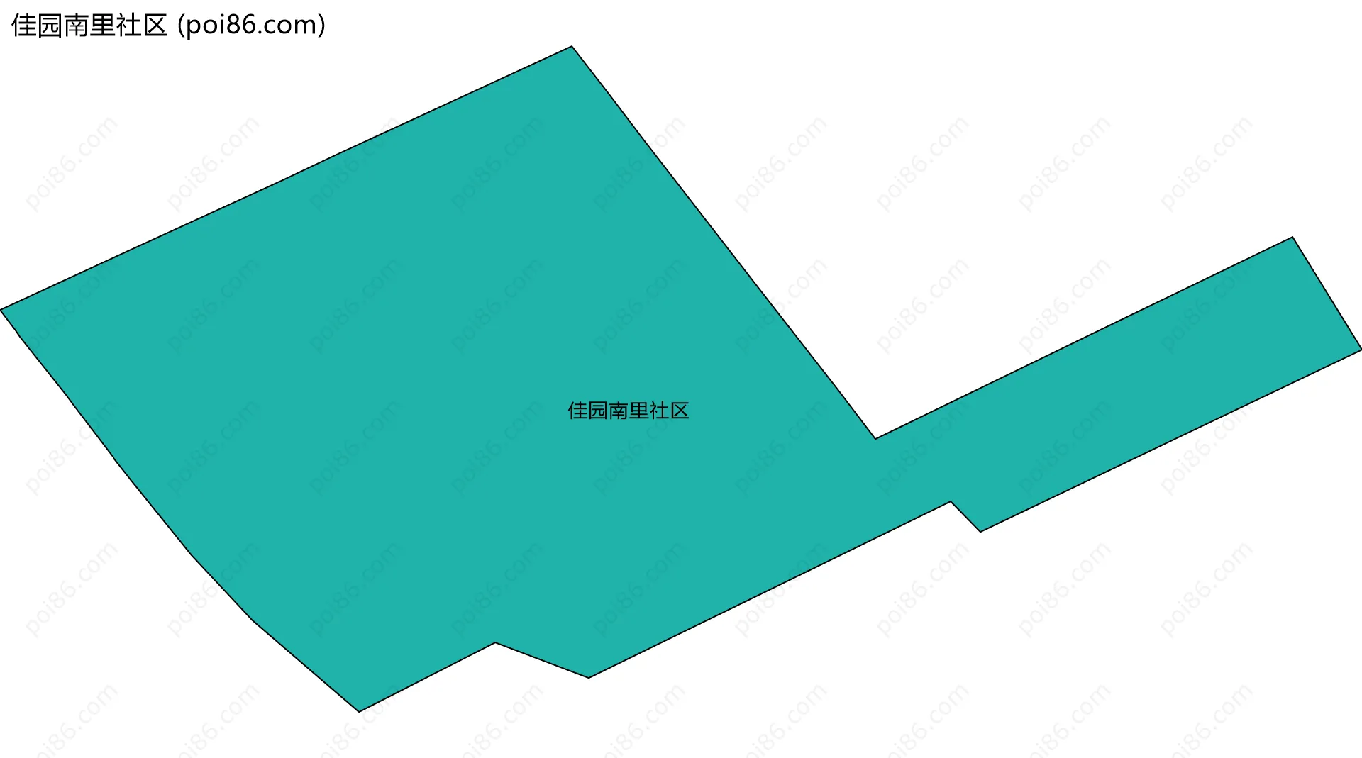 佳园南里社区边界地图