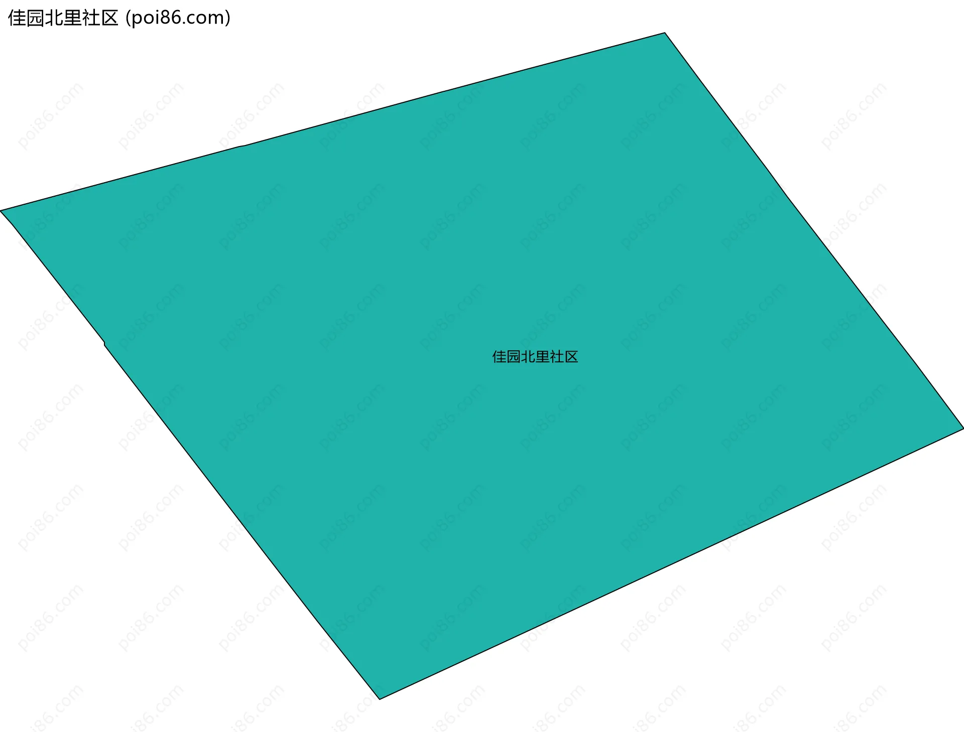 佳园北里社区边界地图