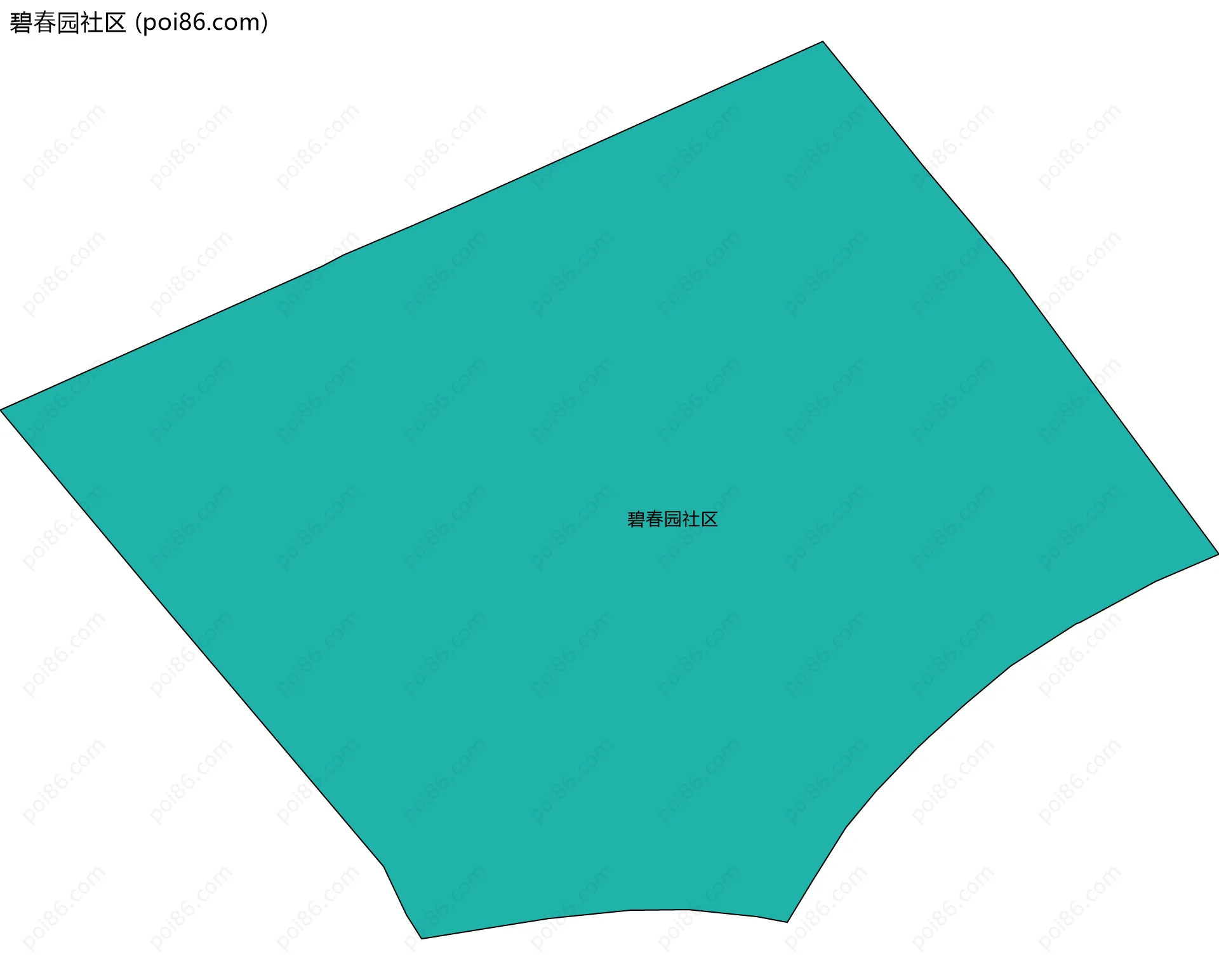 碧春园社区边界地图