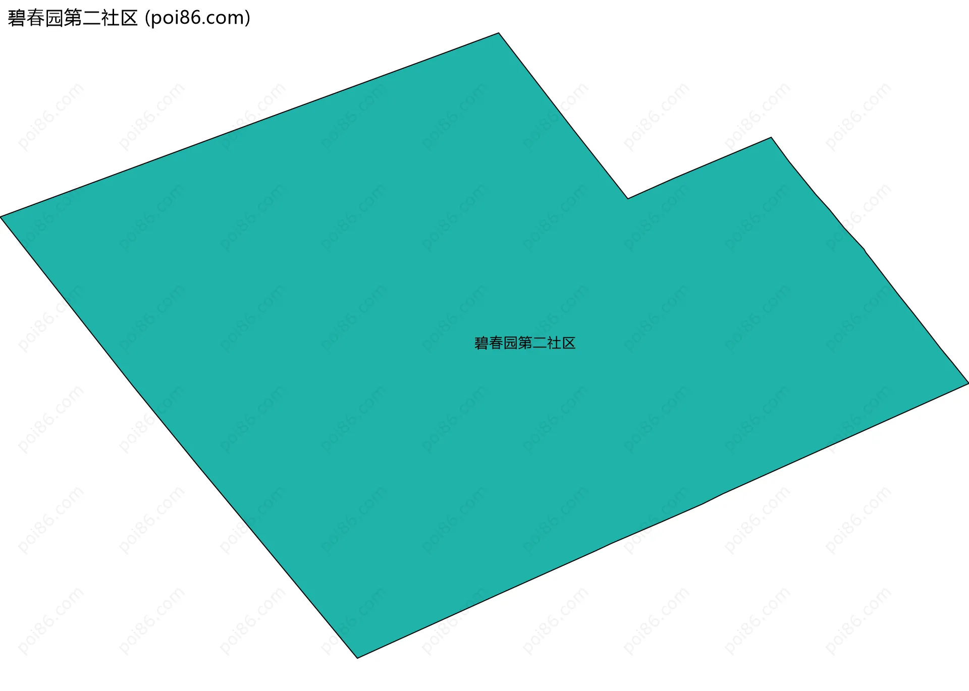 碧春园第二社区边界地图