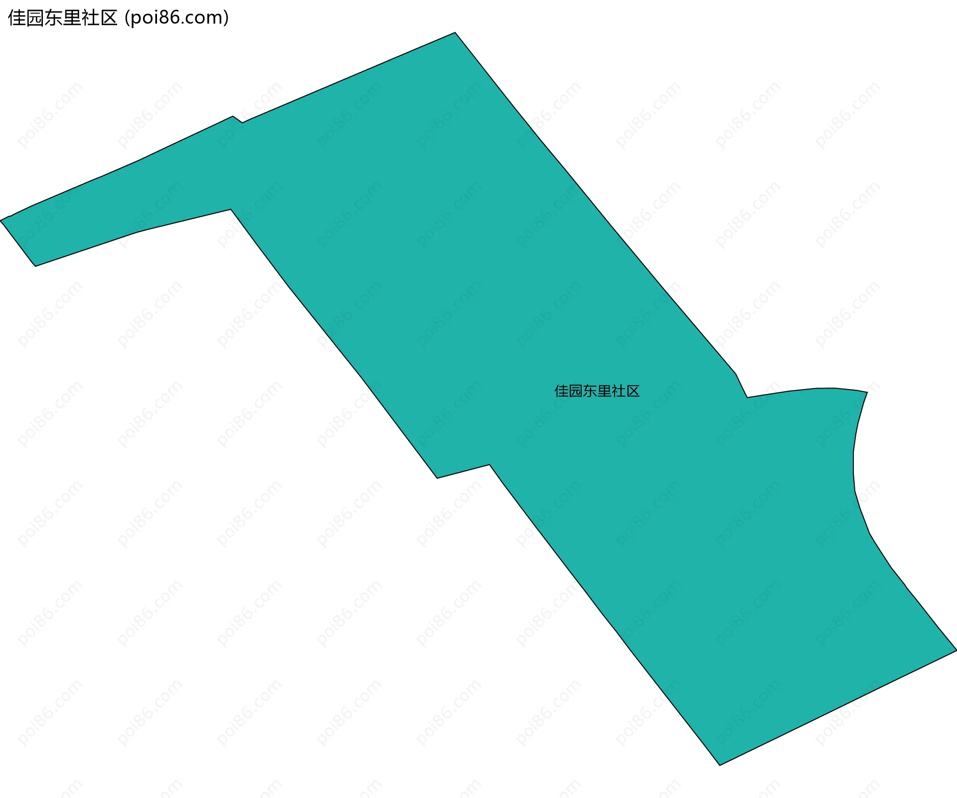 佳园东里社区边界地图