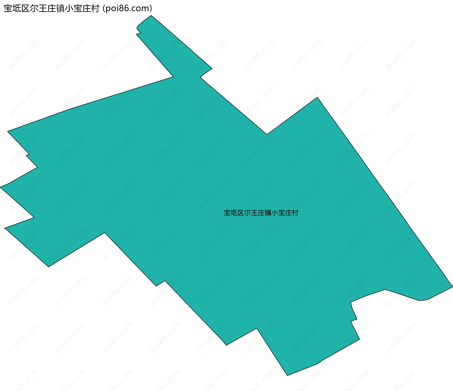 宝坻区尔王庄镇小宝庄村边界地图