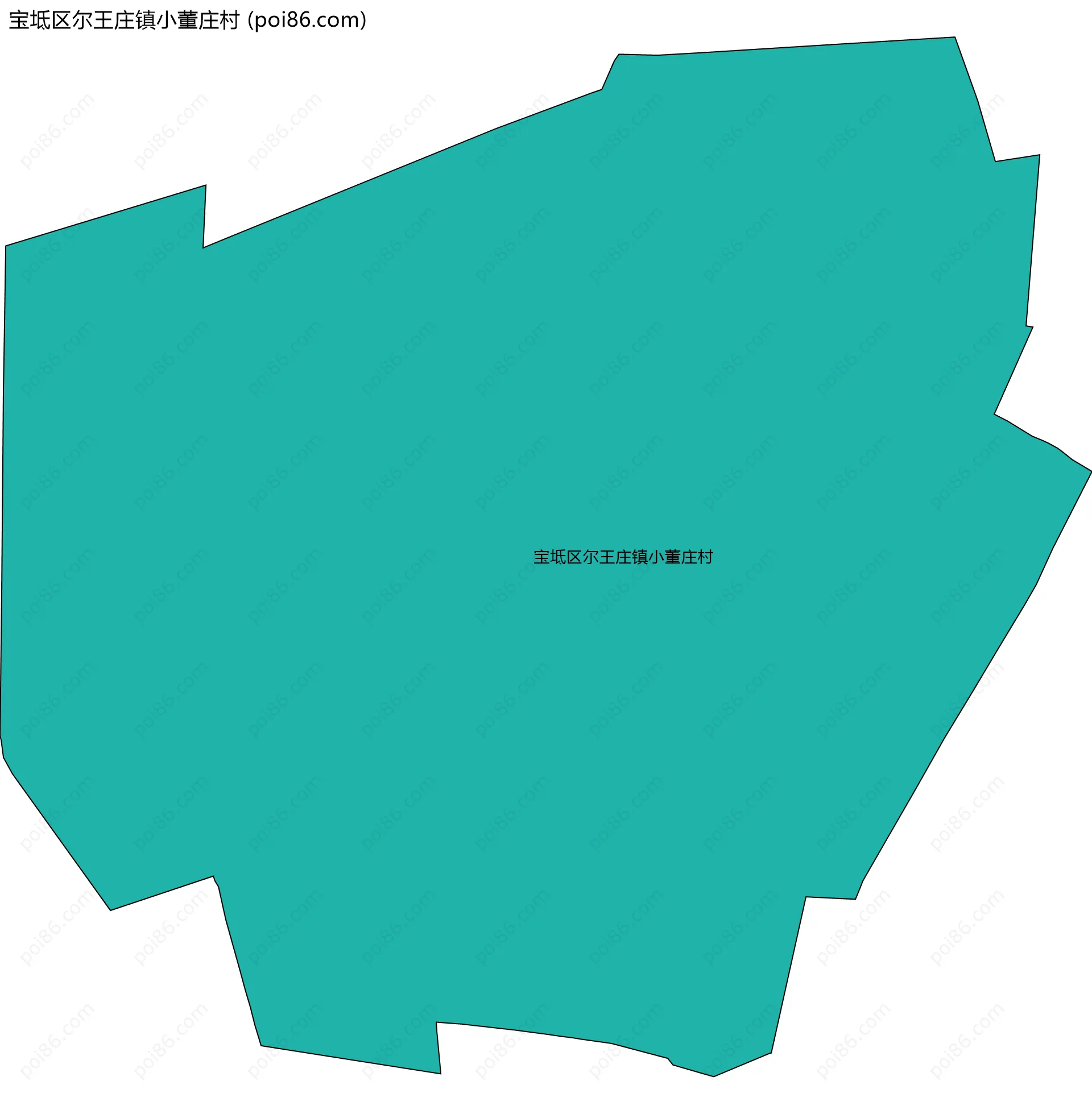 宝坻区尔王庄镇小董庄村边界地图