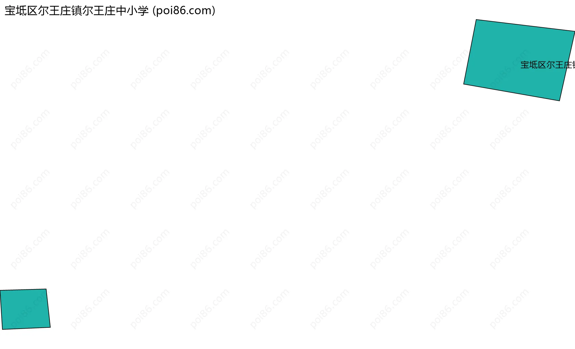 宝坻区尔王庄镇尔王庄中小学边界地图
