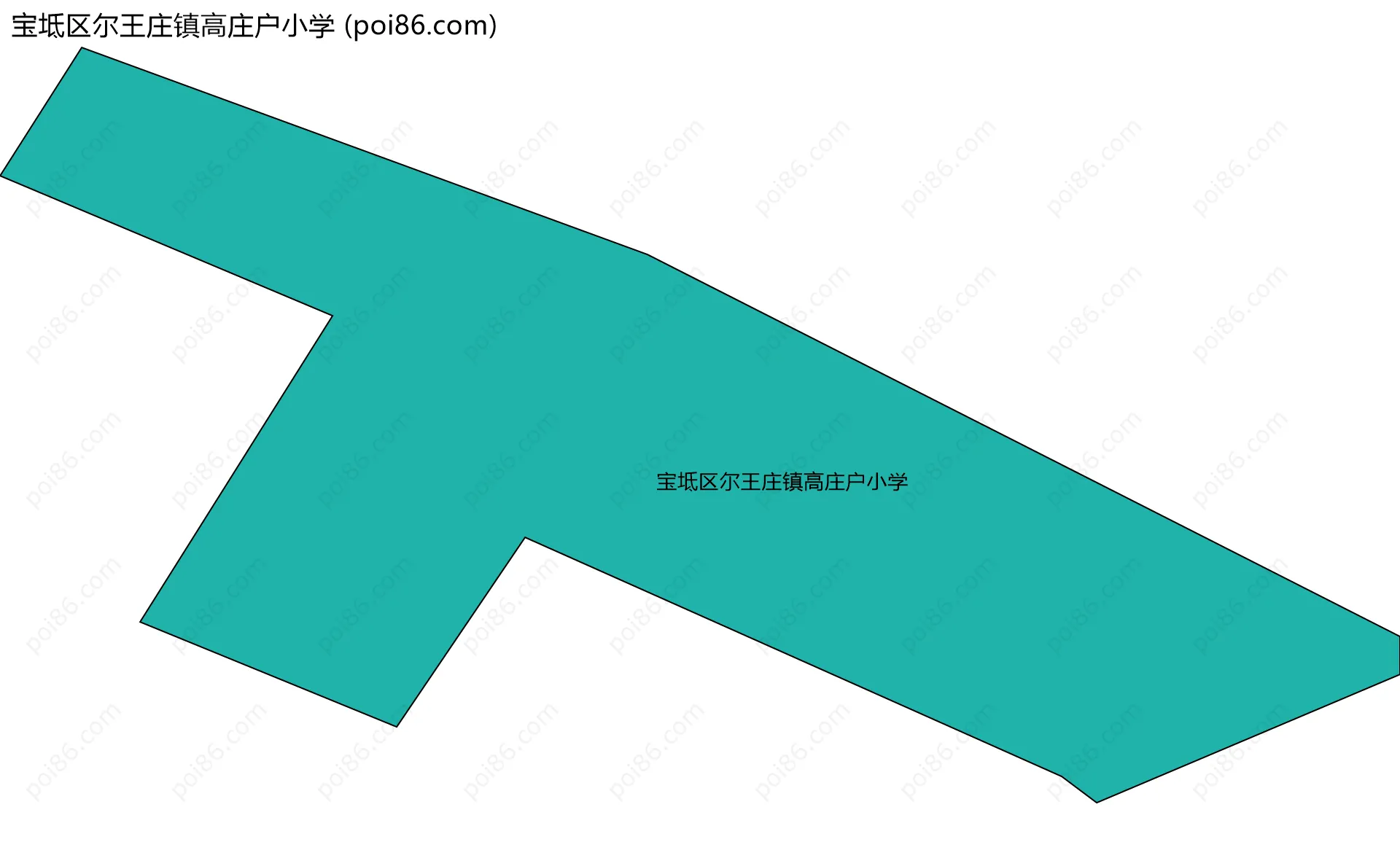 宝坻区尔王庄镇高庄户小学边界地图