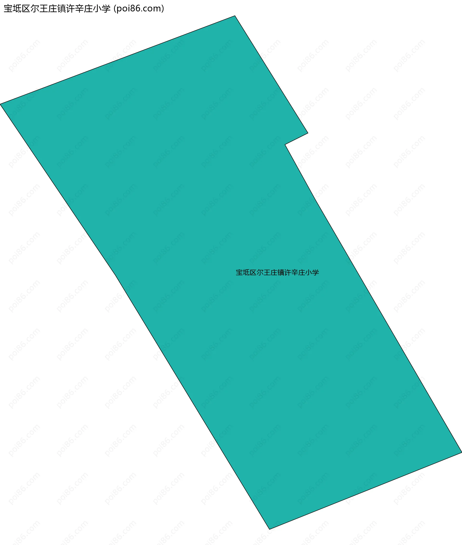 宝坻区尔王庄镇许辛庄小学边界地图