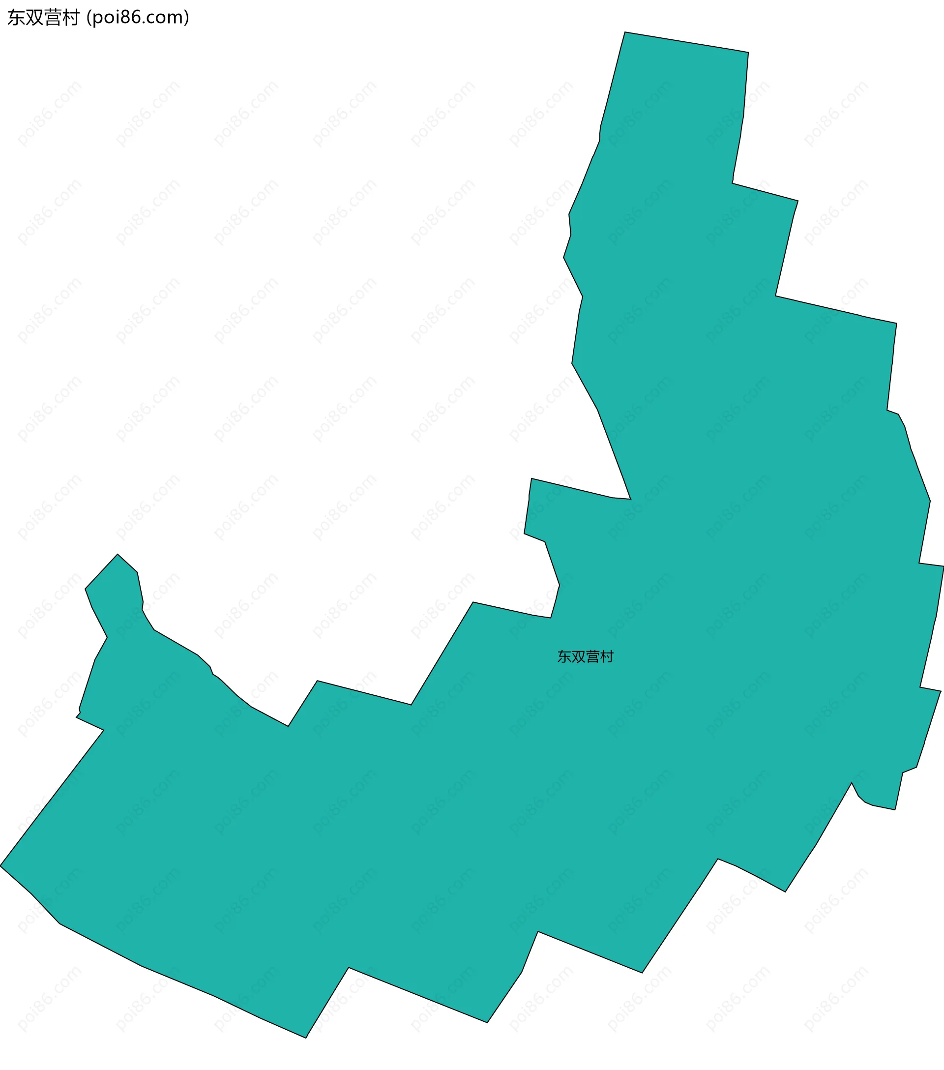 东双营村边界地图