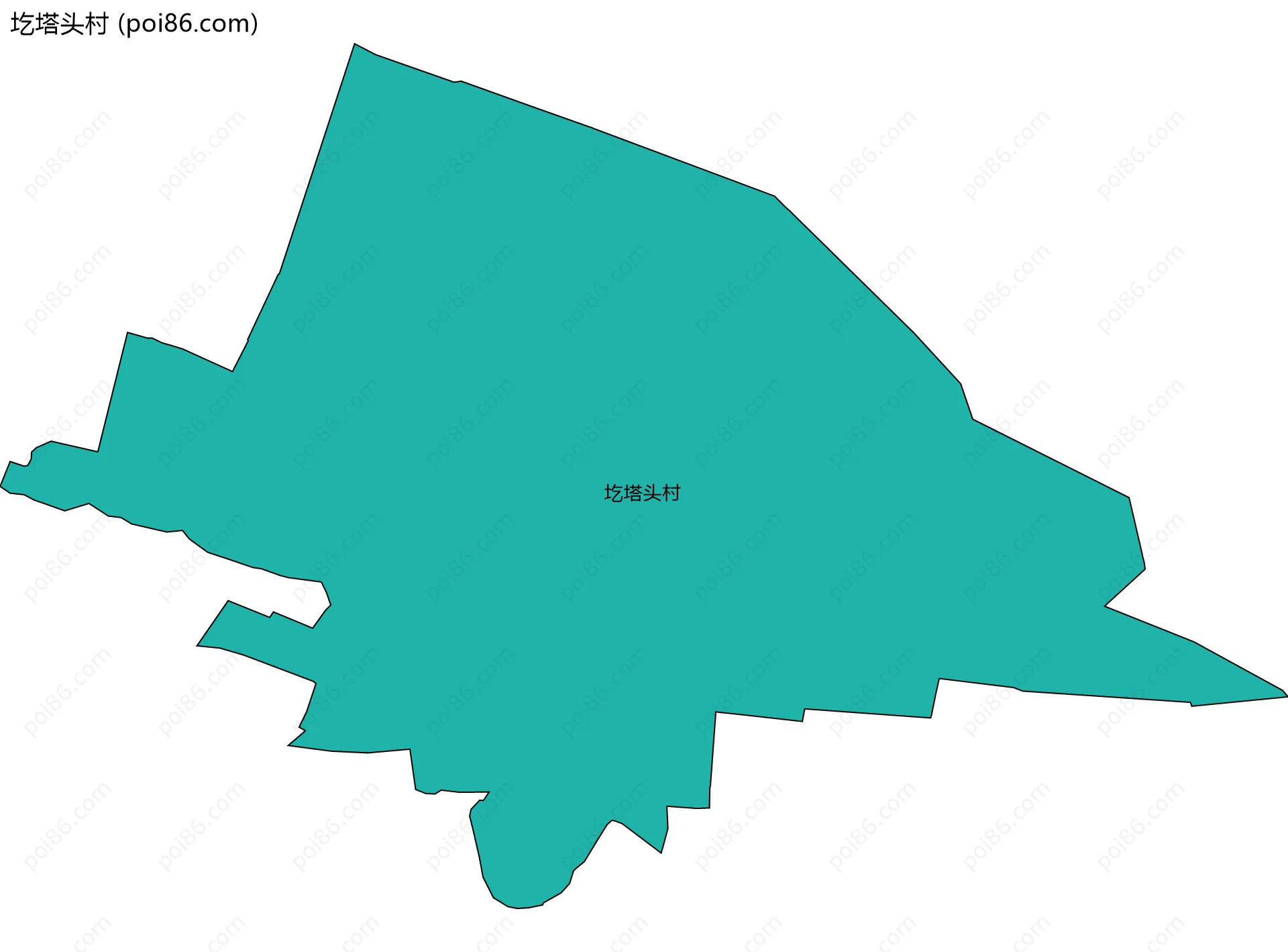 圪塔头村边界地图