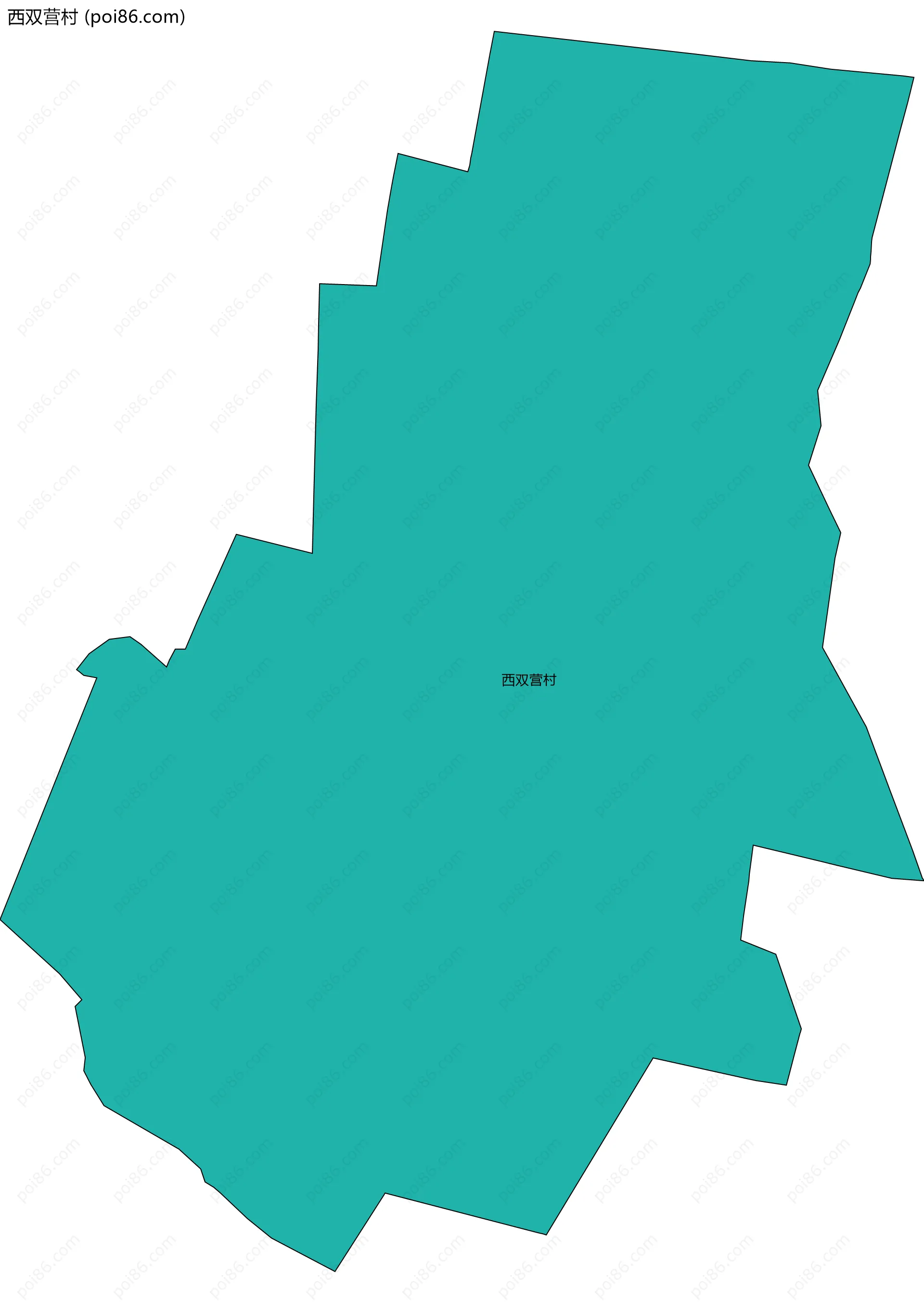 西双营村边界地图