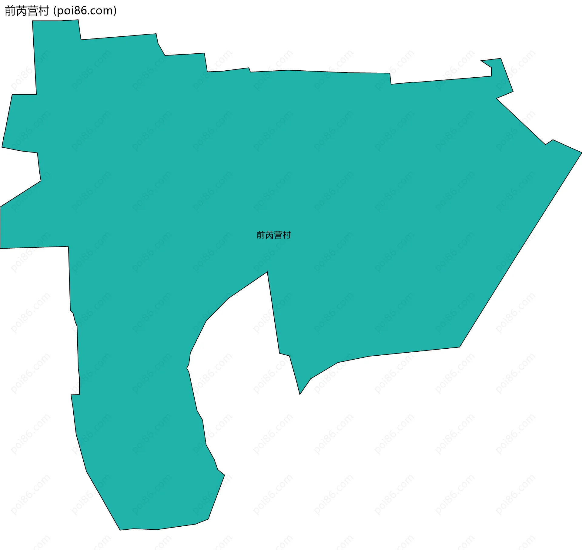 前芮营村边界地图