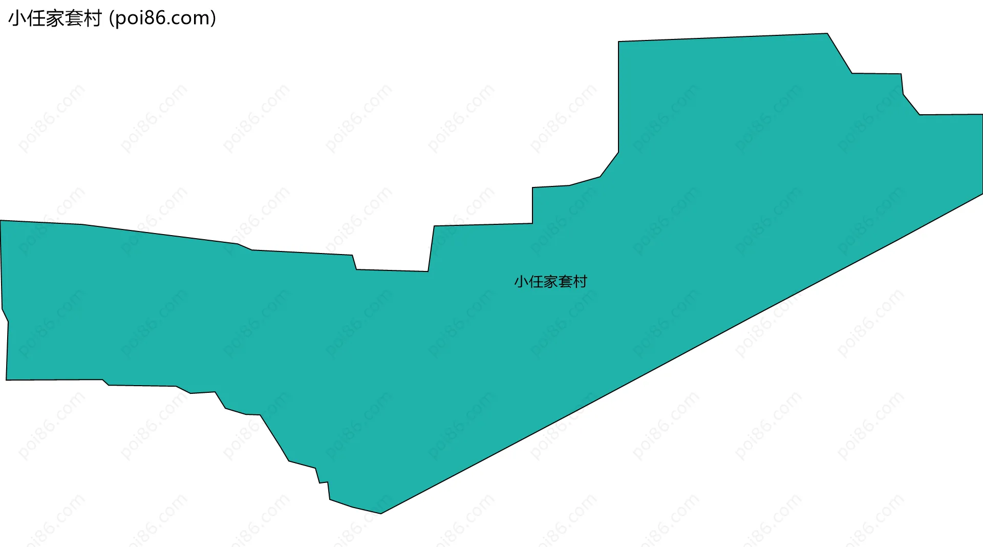 小任家套村边界地图